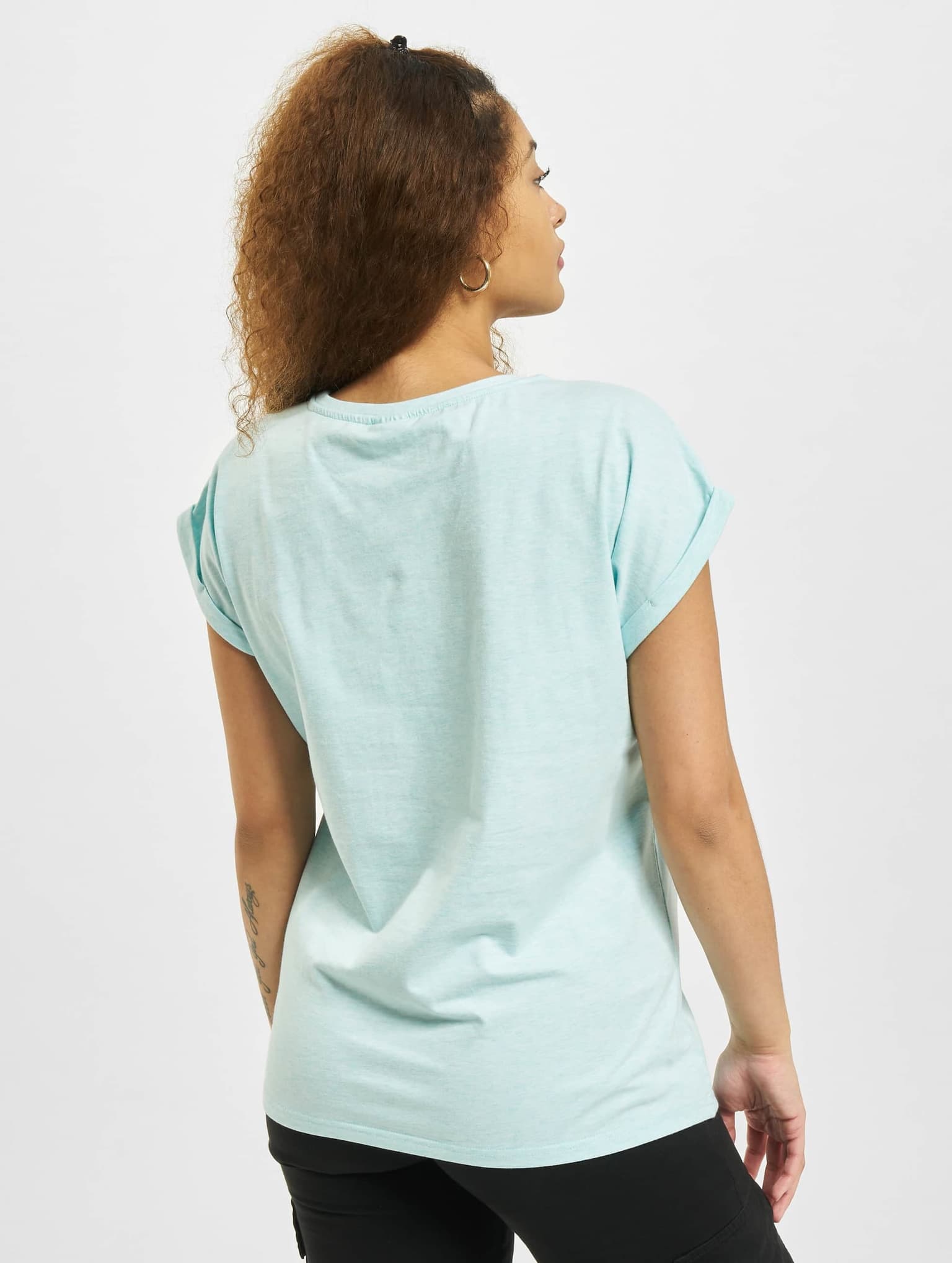 Urban Classics Ladies Color Melange Extended Shoulder Tee – Bild 2