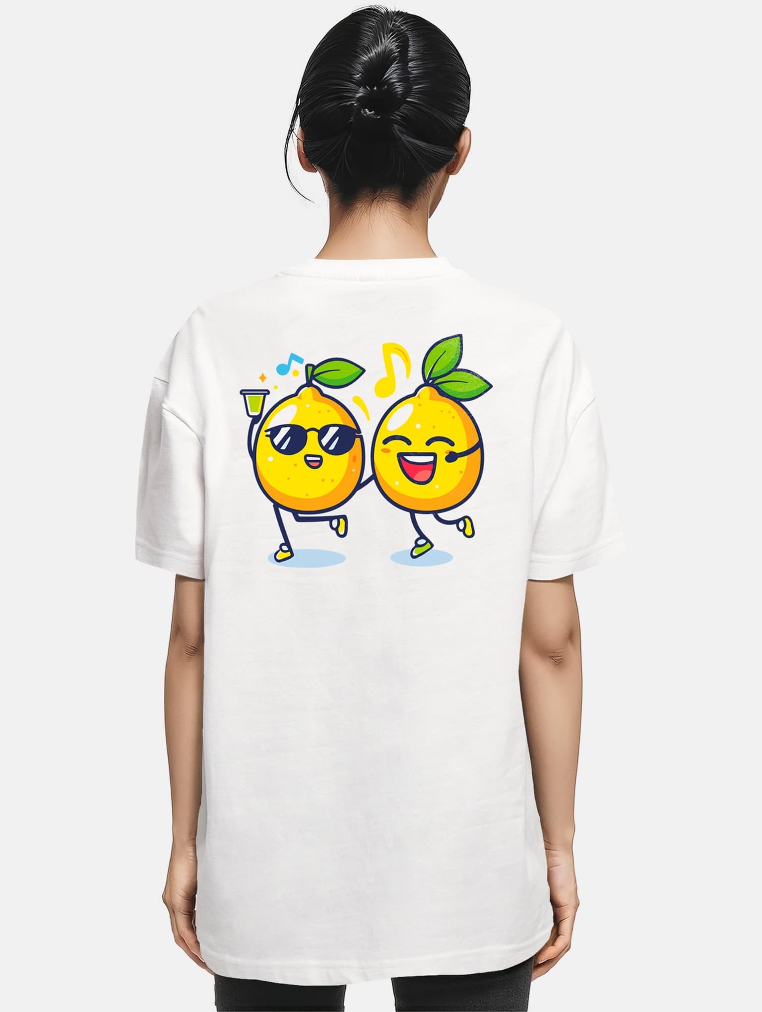 Merchcode Ladies Lemon Party Oversized Tee – Bild 2