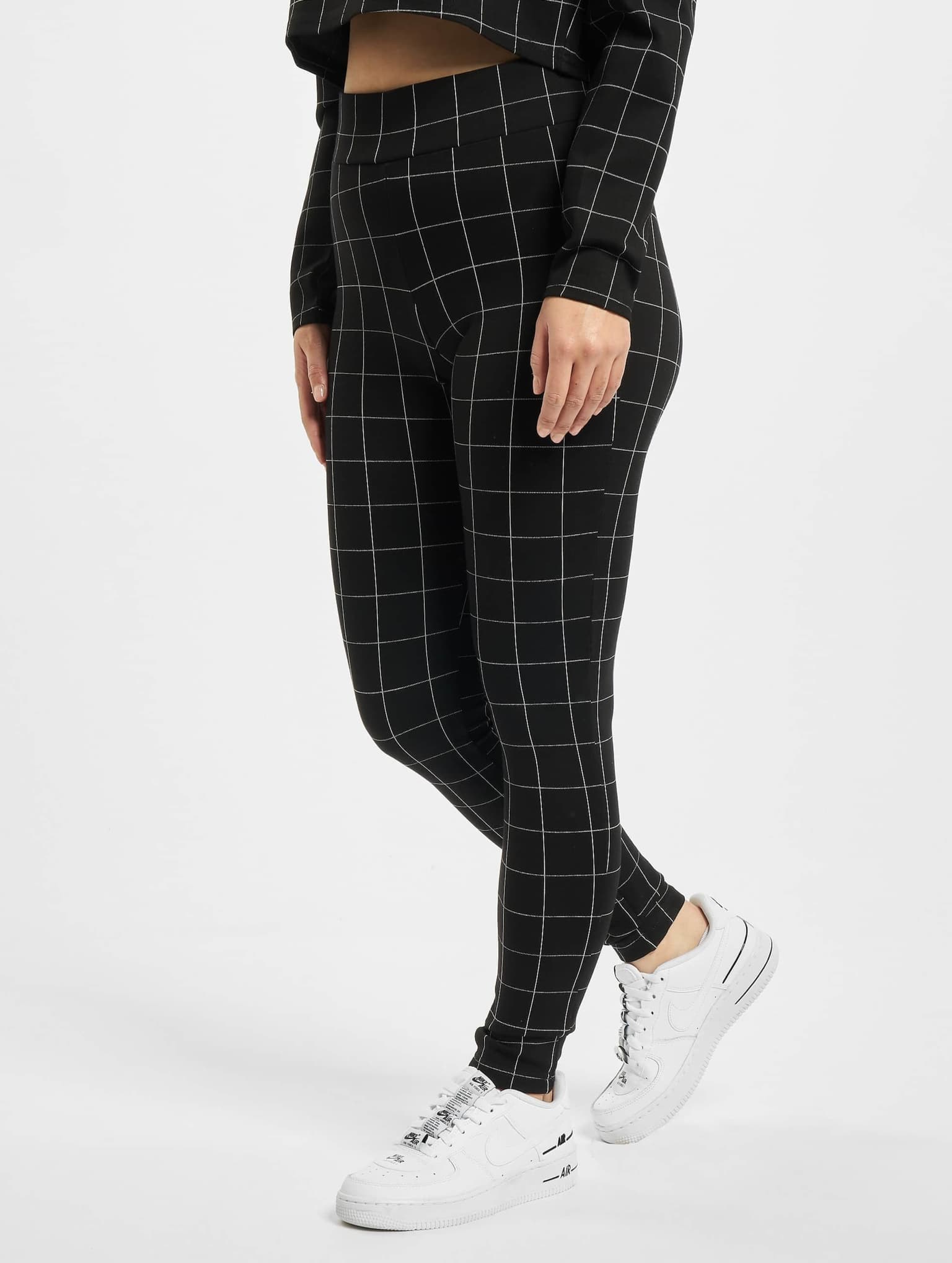 Urban Classics Ladies Check High Waist Leggings – Bild 3