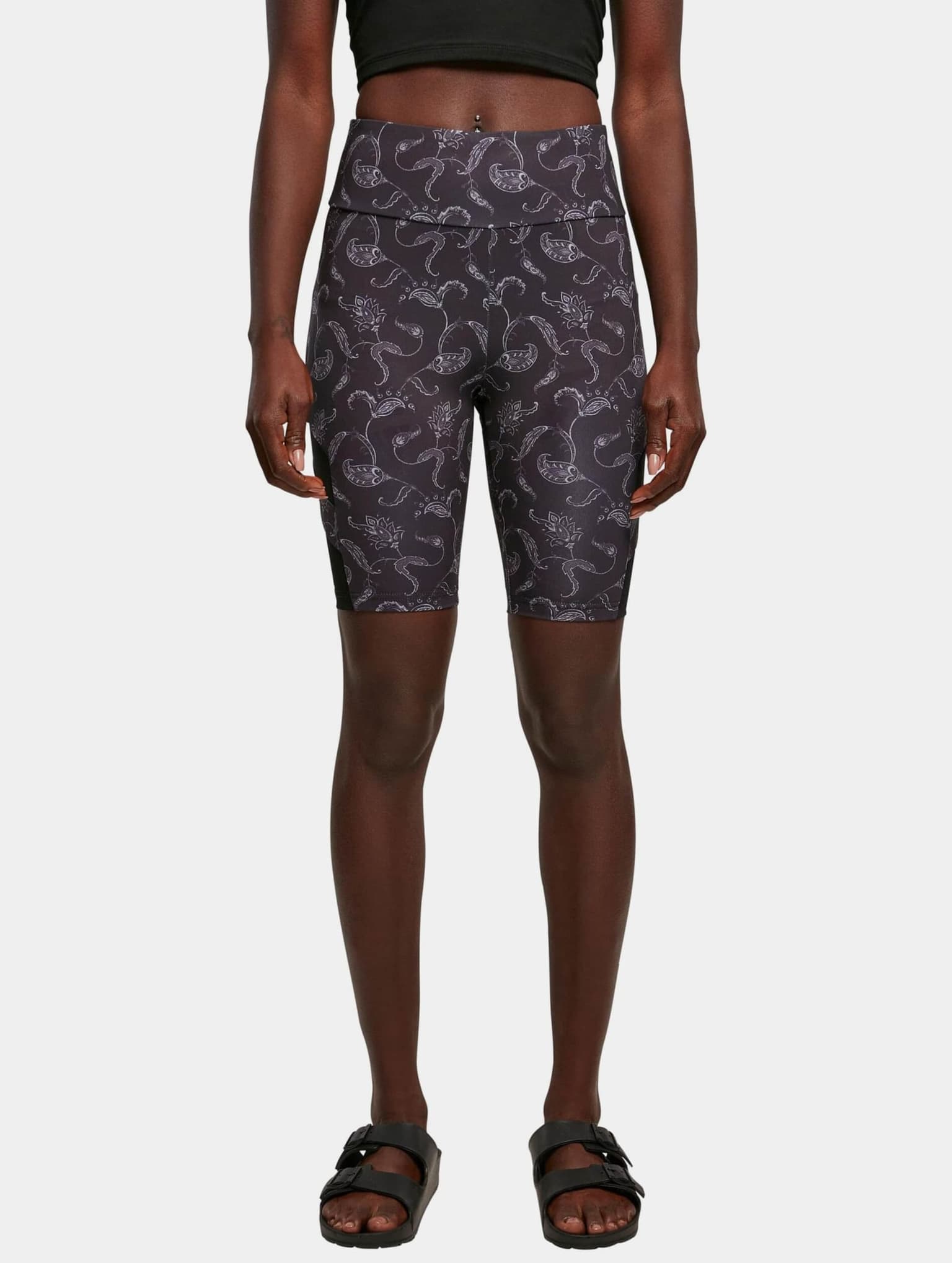 Urban Classics Ladies High Waist Tech Mesh AOP Cycle Short – Bild 3