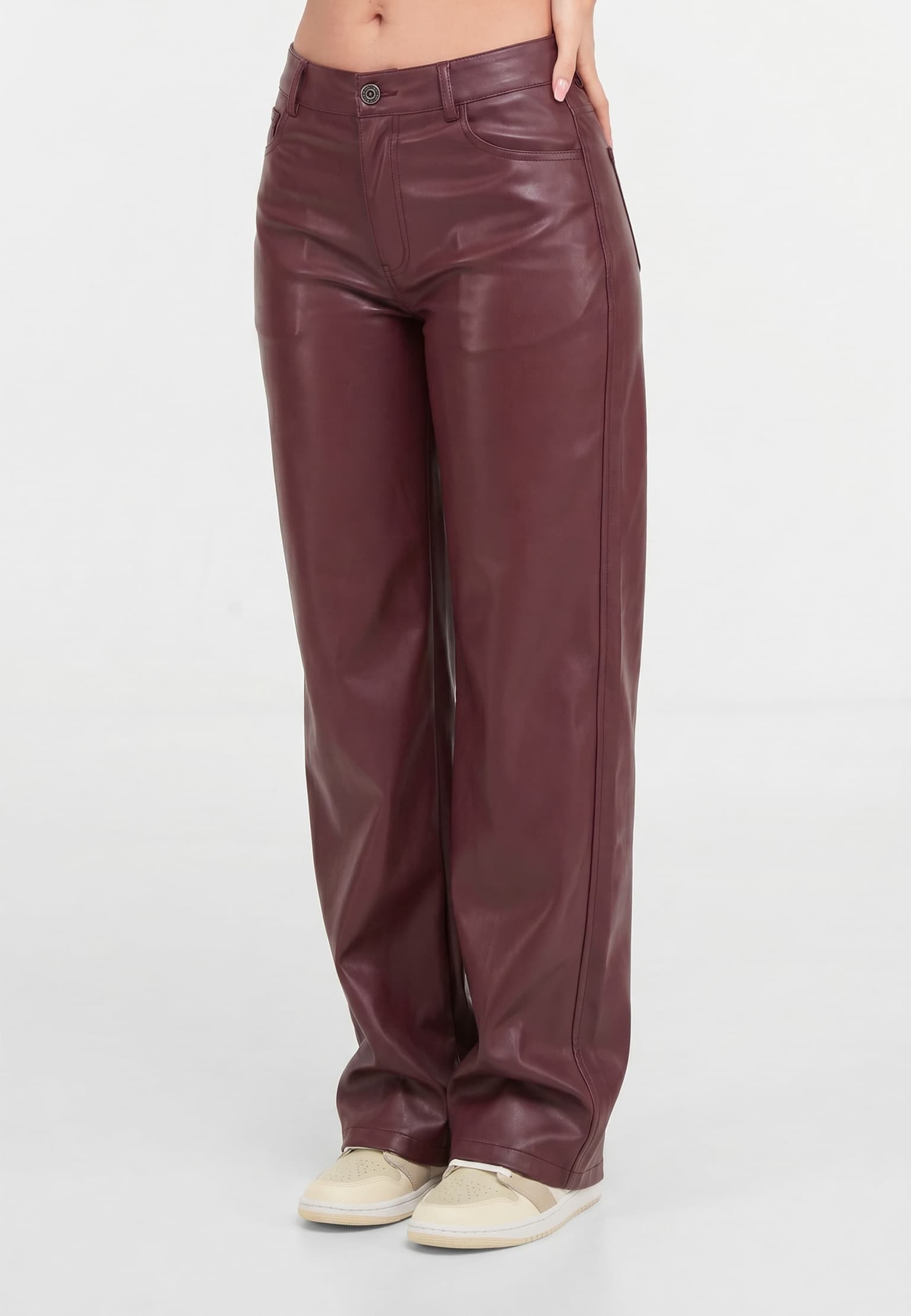 2Y Studios Tiva Loose Fit Leatherette Pants