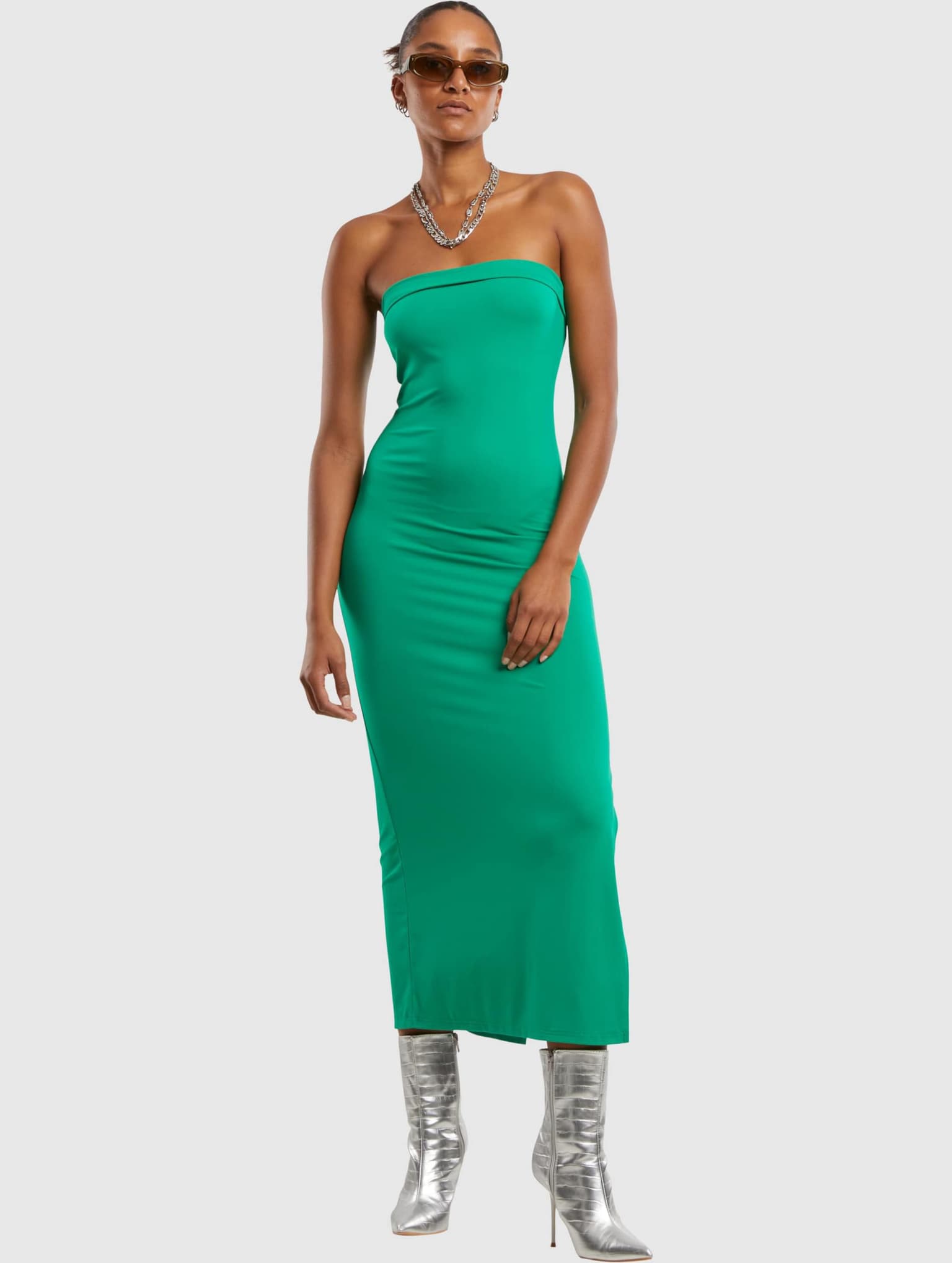 Urban Classics Ladies Bandeau Midi Dress – Bild 4