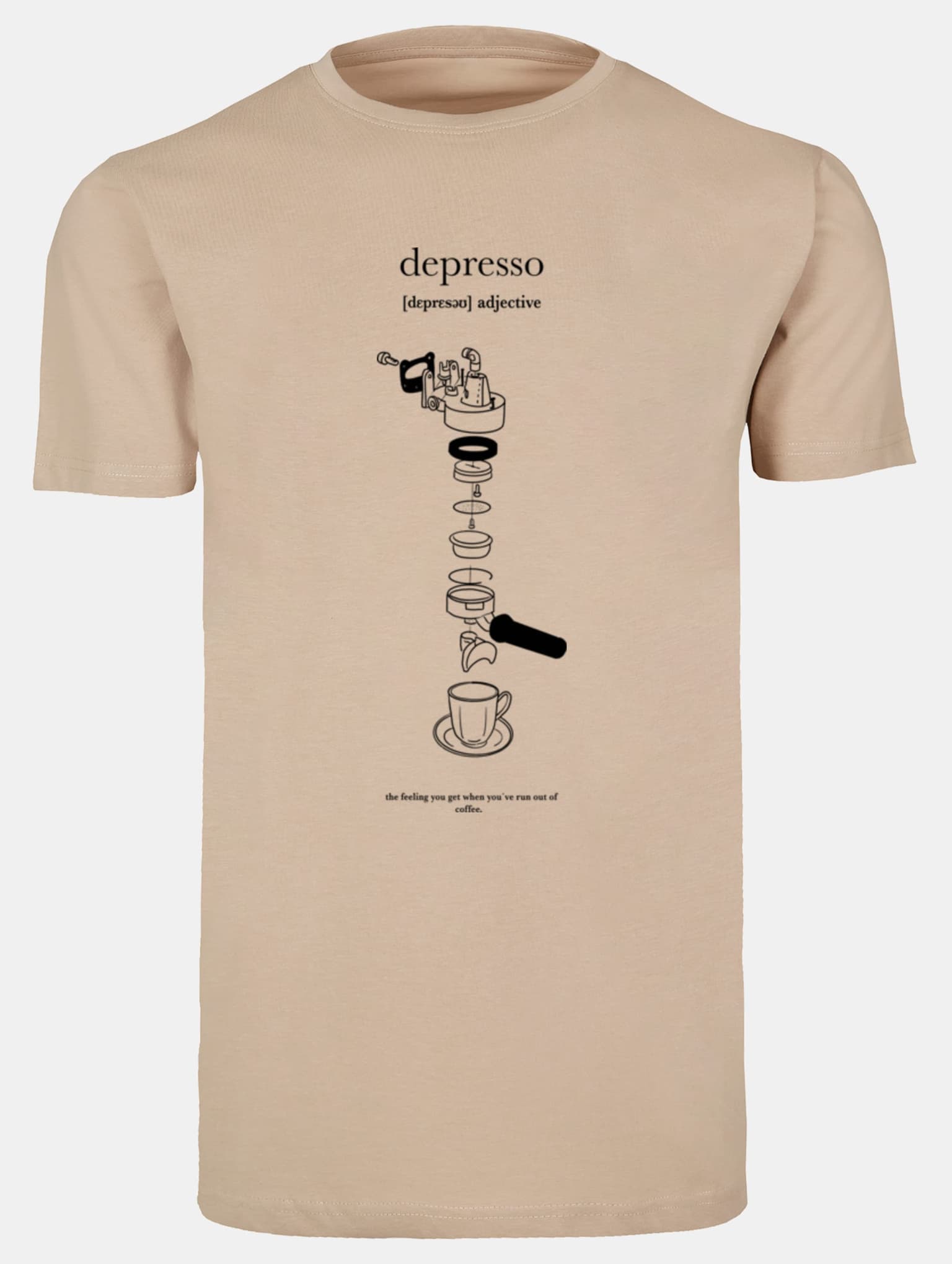 Mister Tee Depresso T-Shirt Round Neck – Bild 3
