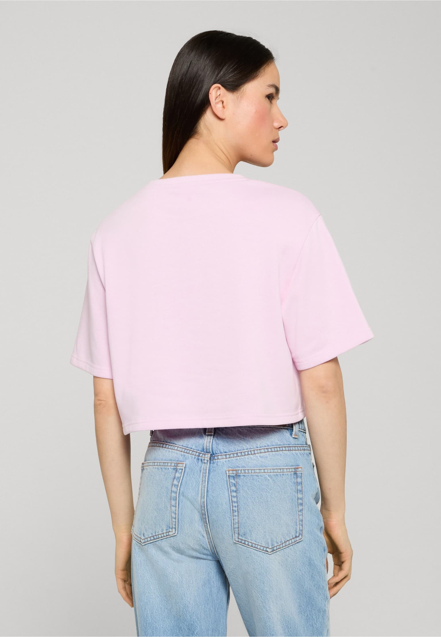 Urban Classics Ladies Light Terry Cropped Tee – Bild 2
