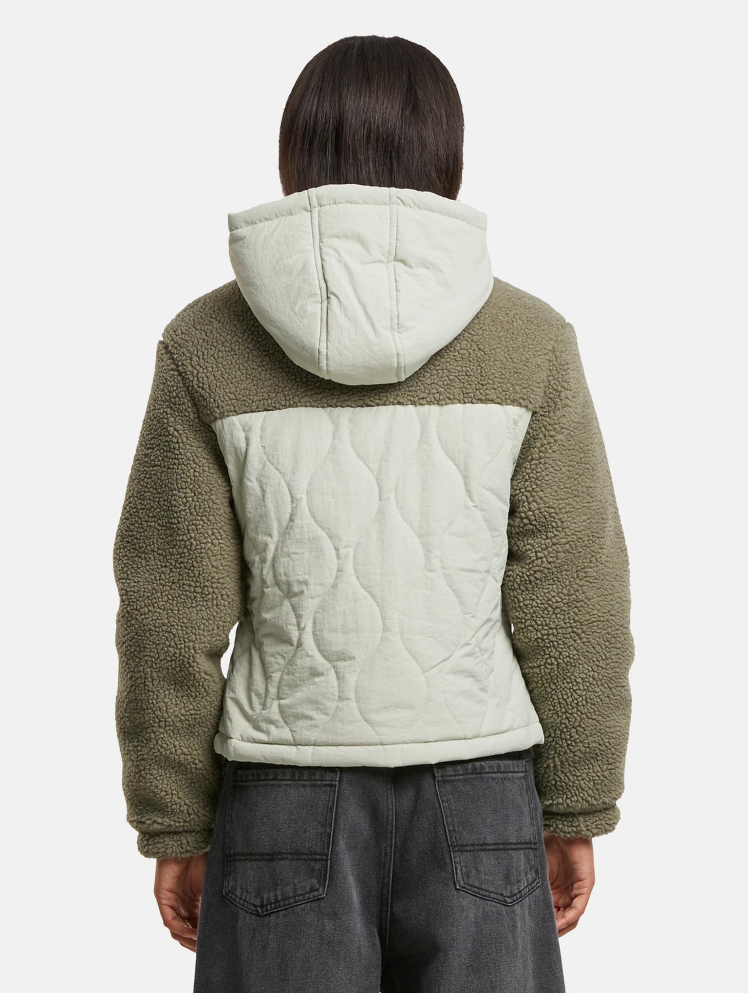 Urban Classics Ladies Sherpa Crinkle Nylon Mix Jacket – Bild 2
