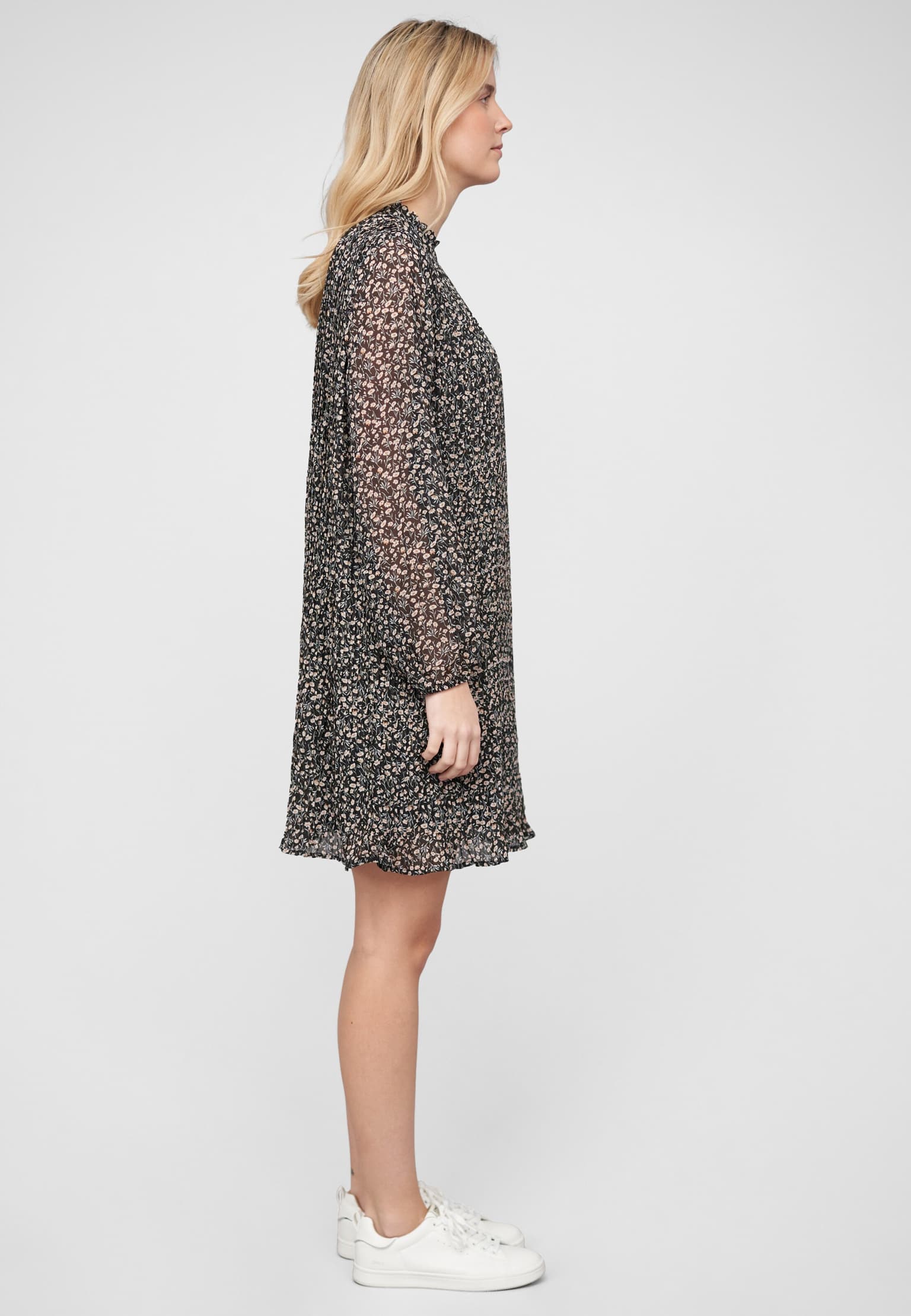VILA VICERSIA L/S PLISSE MIDI DRESS – Bild 4