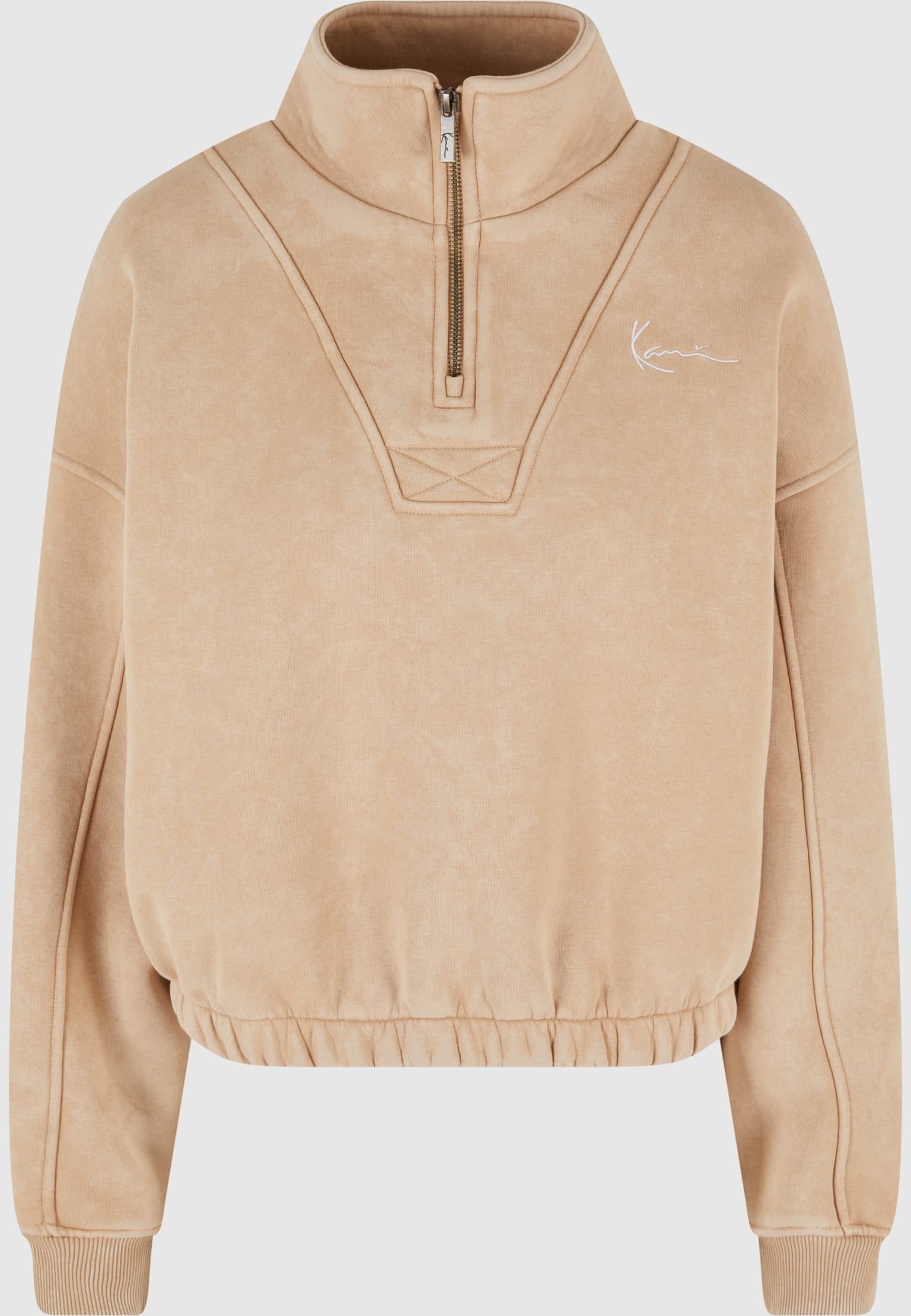 KW241-007-1 Karl Kani KK Chest Signature Washed Crop Troyer – Bild 4