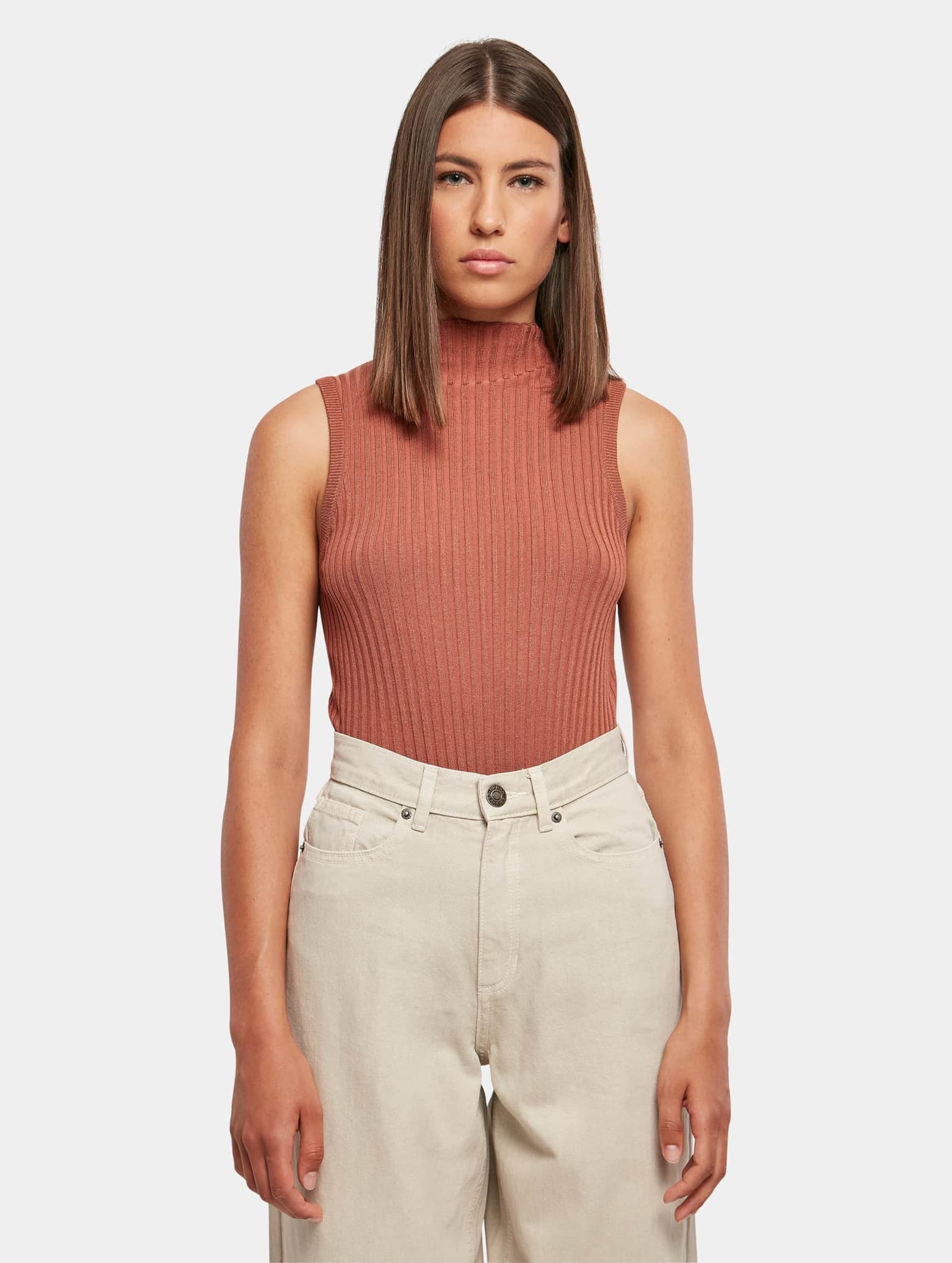 Urban Classics Ladies Rib Knit Sleevless Body – Bild 3