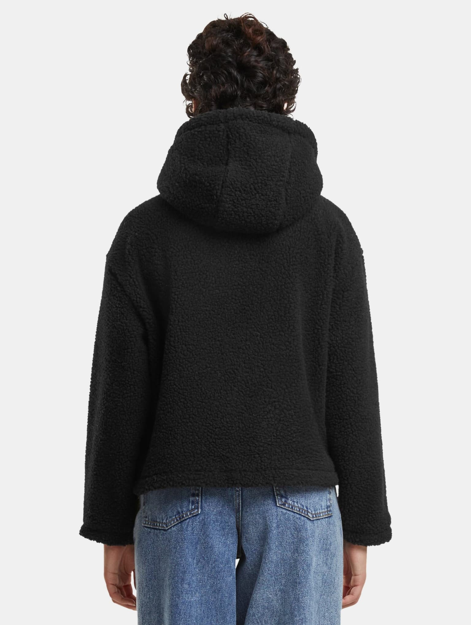 Urban Classics Ladies Short Hooded Sherpa Übergangsjacke – Bild 2