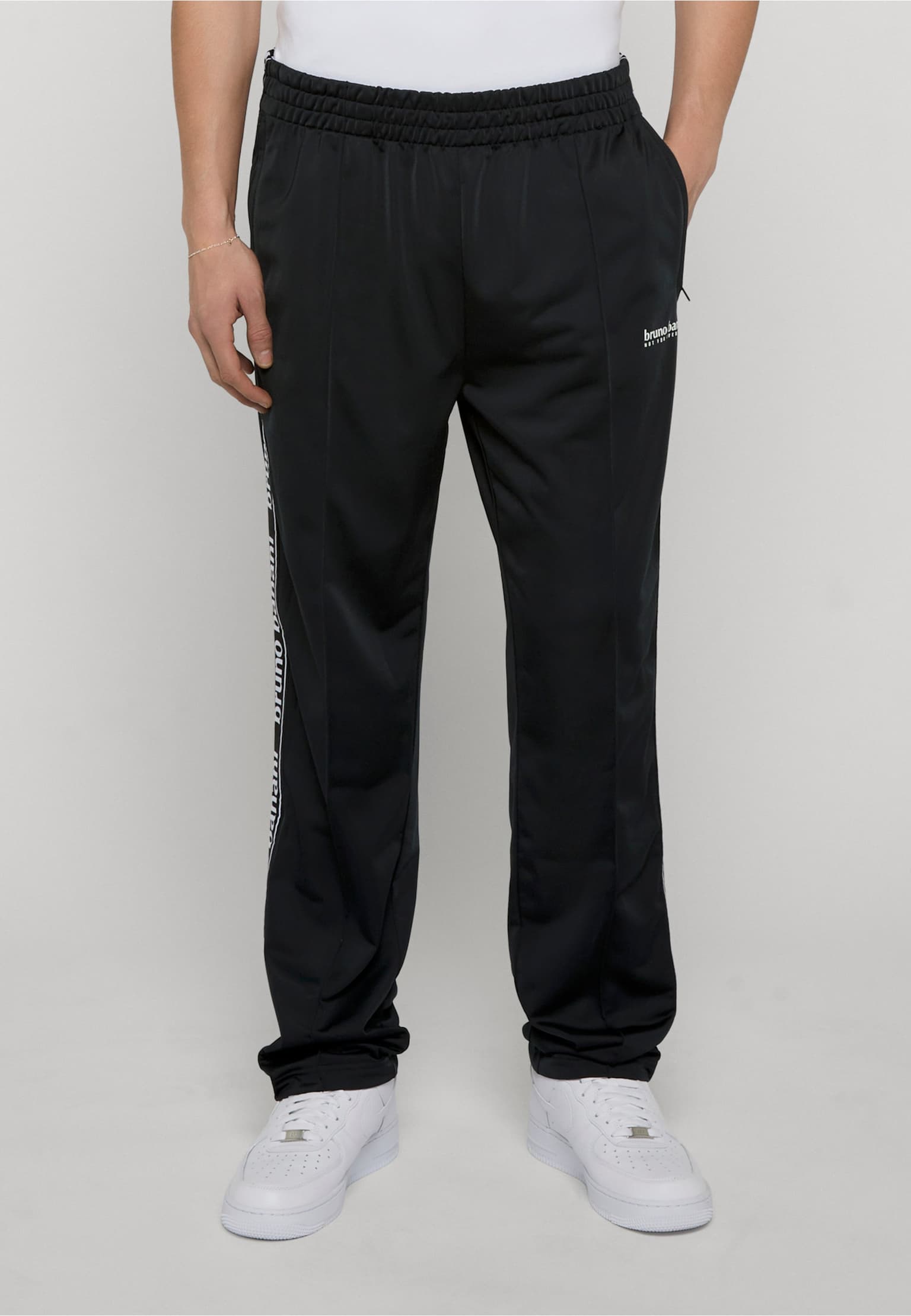 Bruno Banani Tape Logo Print Trackpants