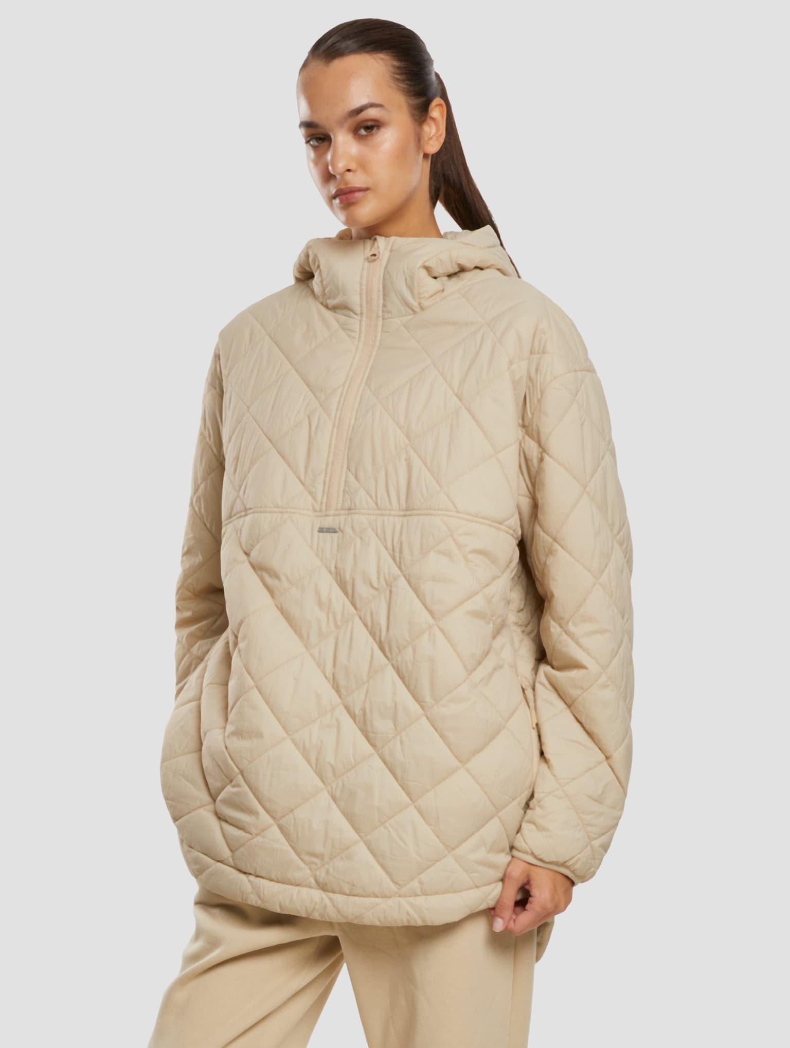 AMN-243-OTW-22050057-091 AIMN Oversized Quilted Anorak
