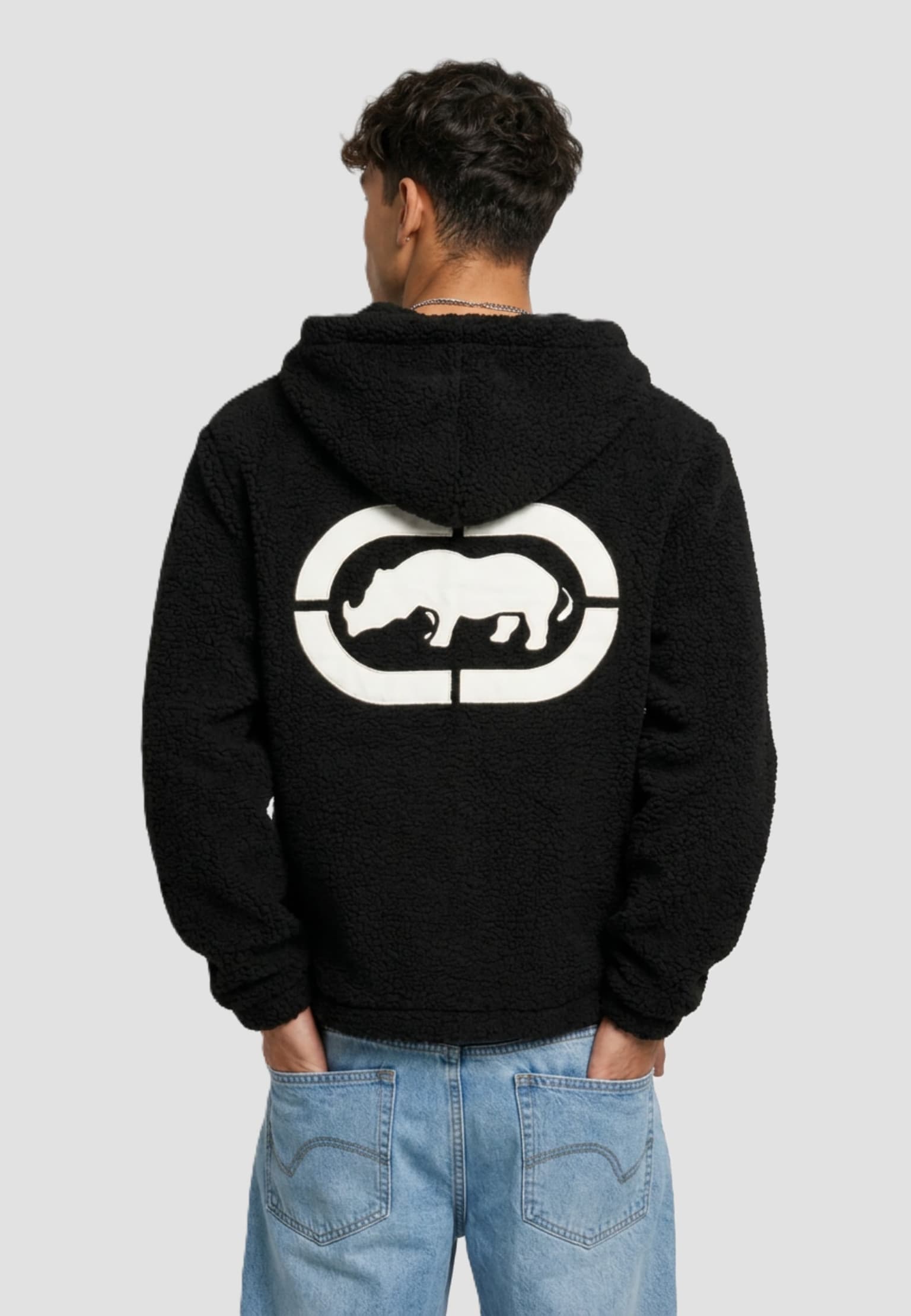 Ecko Unltd. Rhino Hooded Sherpa Jacket