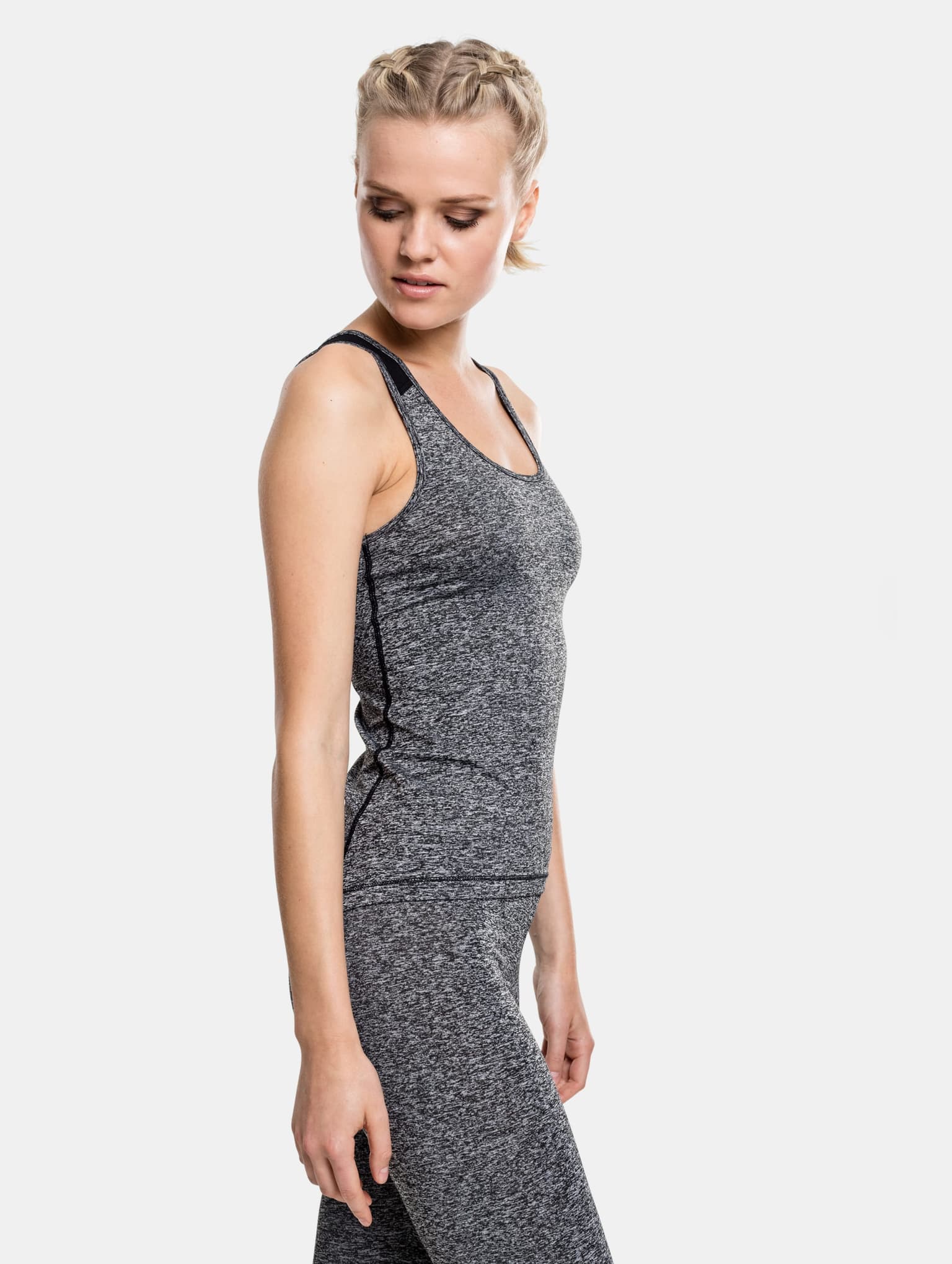 Urban Classics Ladies Active Melange Trainings Top – Bild 3