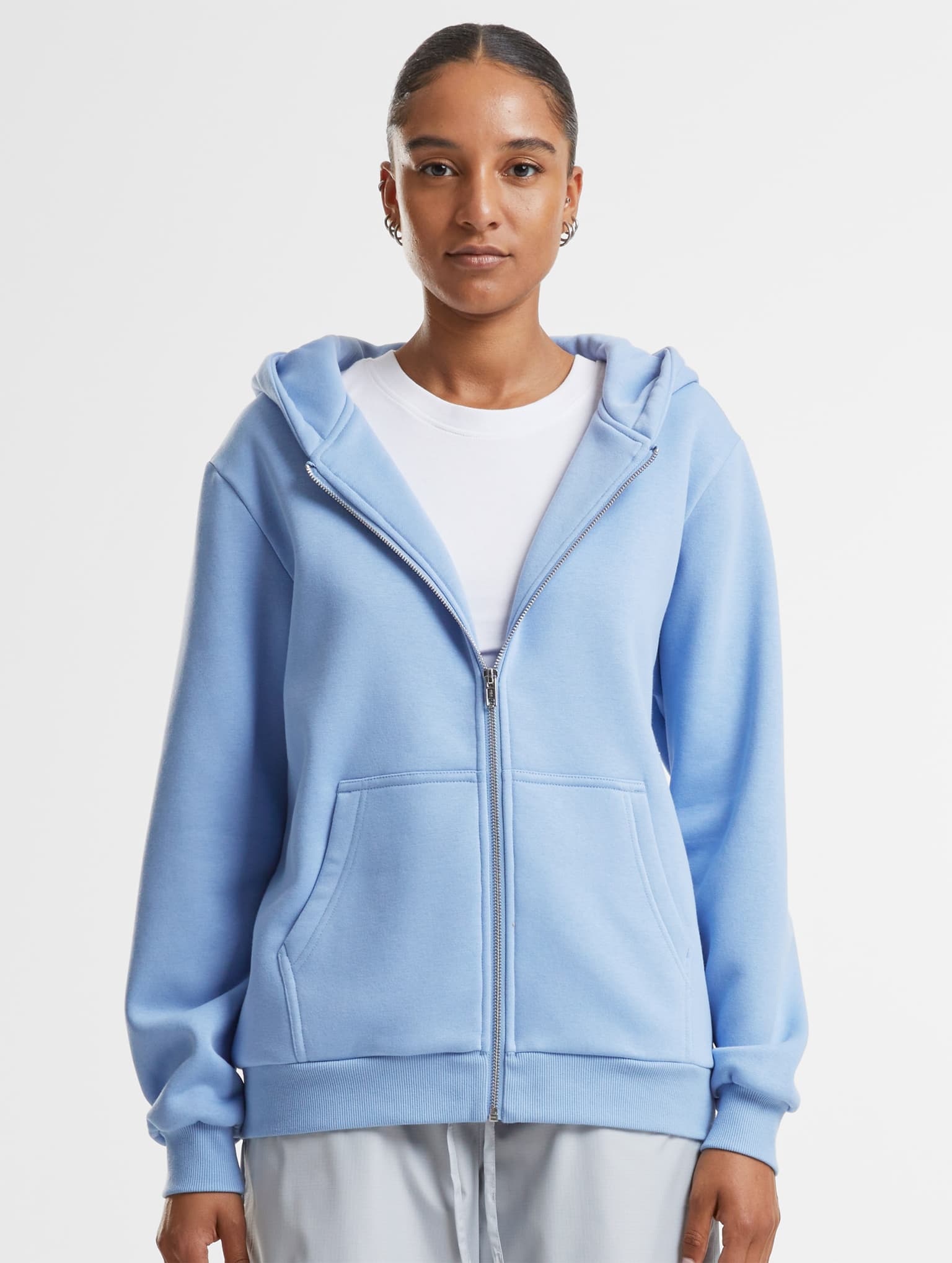 Urban Classics Ladies Fluffy Zip Hoodie – Bild 3