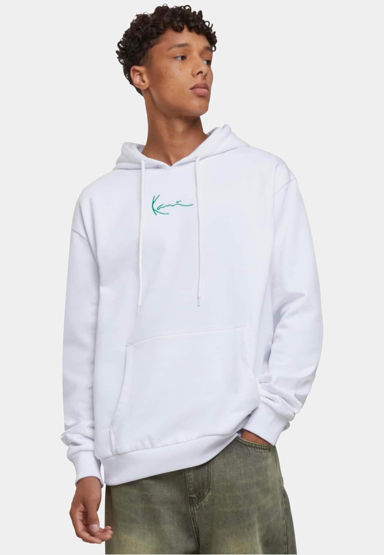 Karl Kani Small Signature Green Logo Hoodie