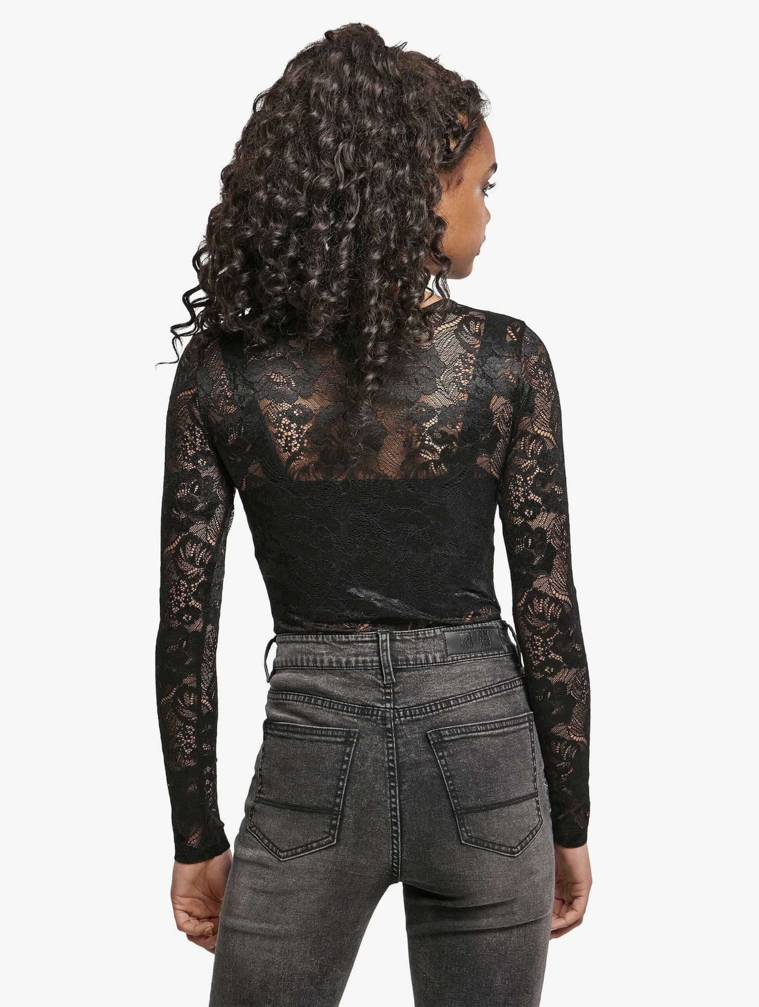 Urban Classics Ladies Lace Longsleeve Body – Bild 2
