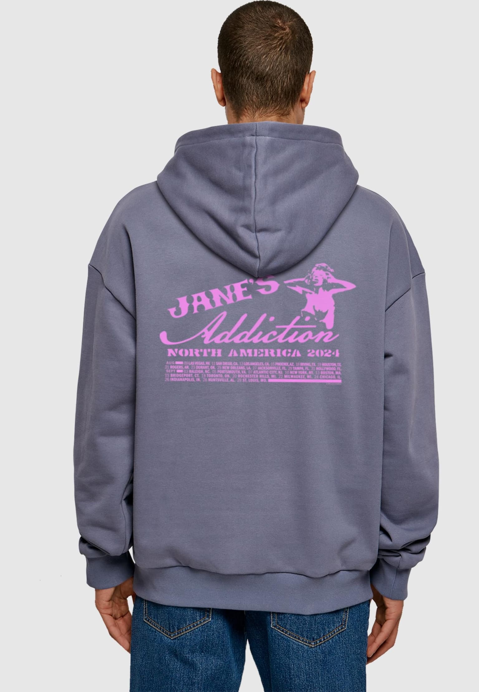 Merchcode Jane's Addiction - North America 2024 Ultra Heavy Hoody – Bild 2