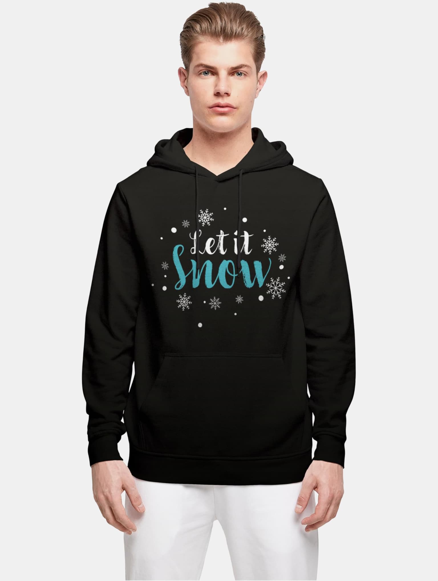 Merchcode POD Let it snow Basic Hoody