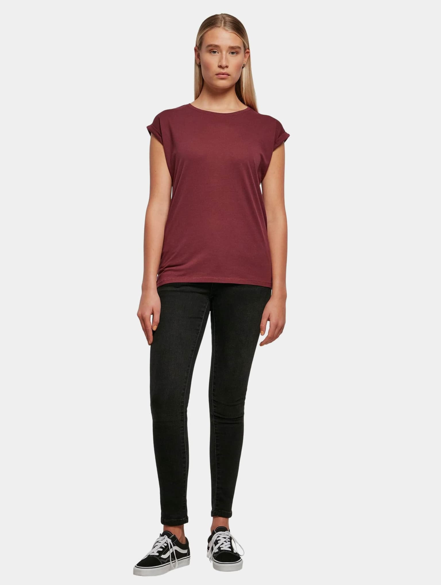 Build Your Brand Ladies Extended Shoulder Tee – Bild 4