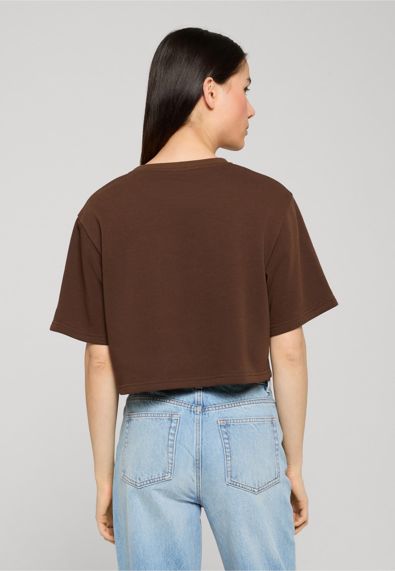 Urban Classics Ladies Light Terry Cropped Tee – Bild 2