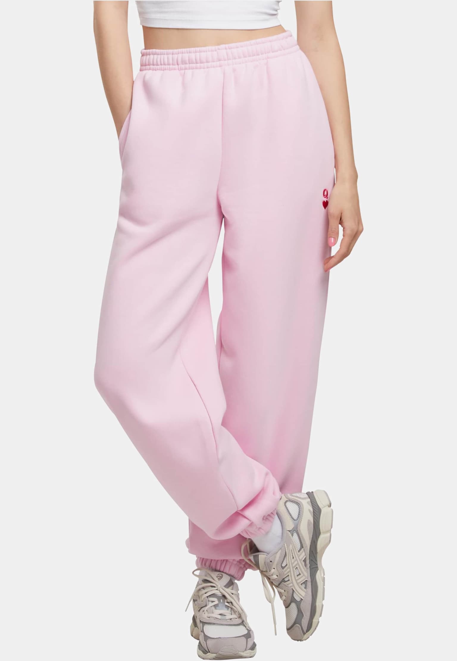 Miss Tee Real Queen EMB Ladies Fluffy Sweatpants