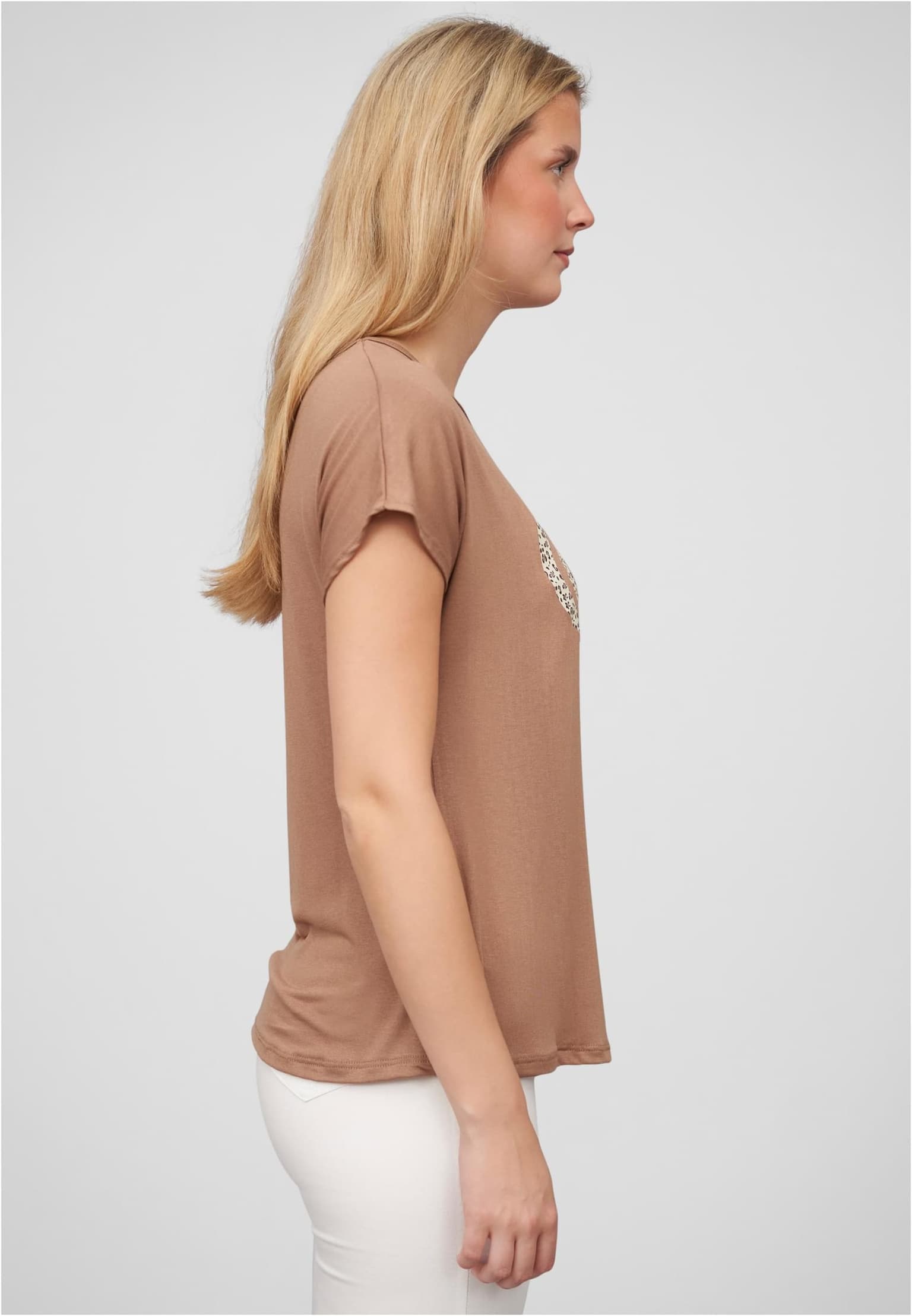 Cloud5ive Damen T-Shirt mit Herz Schmetterling Print Rundhals – Bild 4