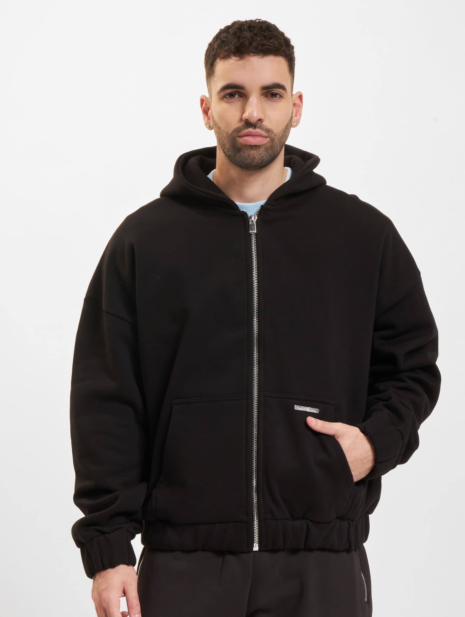 Bazix Republiq Super Heavy Blank Zip-Hoodie – Bild 3