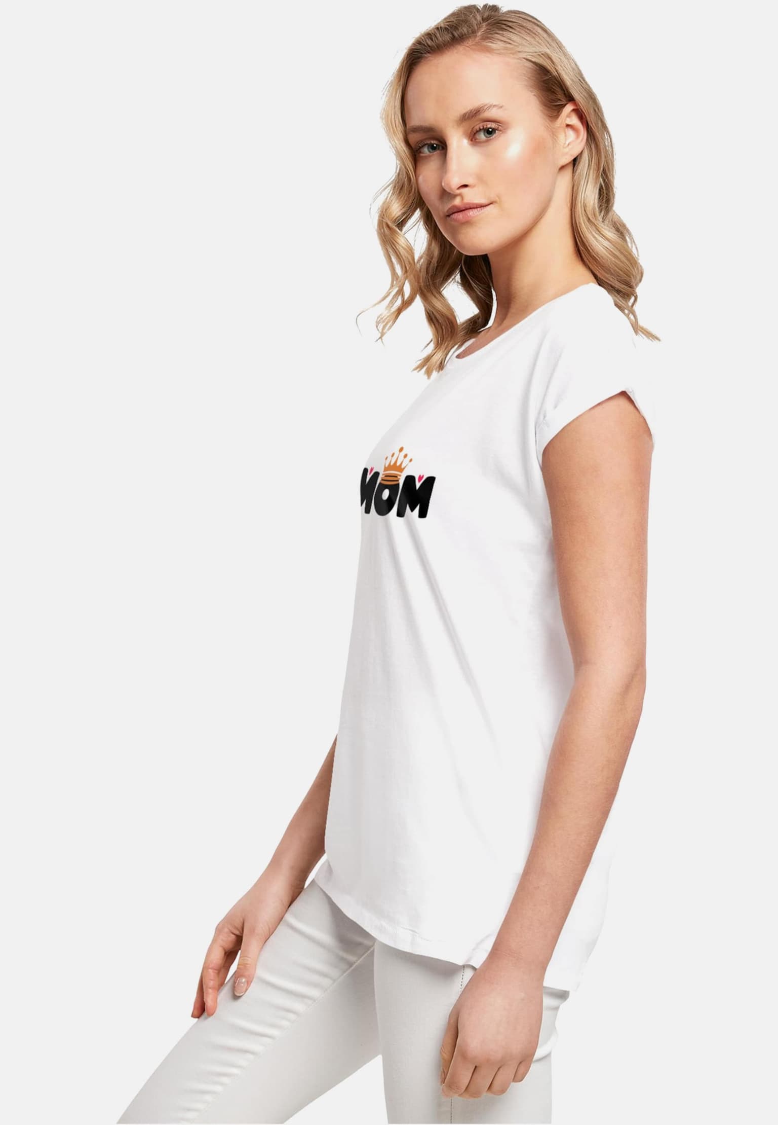 Merchcode Ladies Mothers Day - Queen Mom T-Shirt – Bild 3