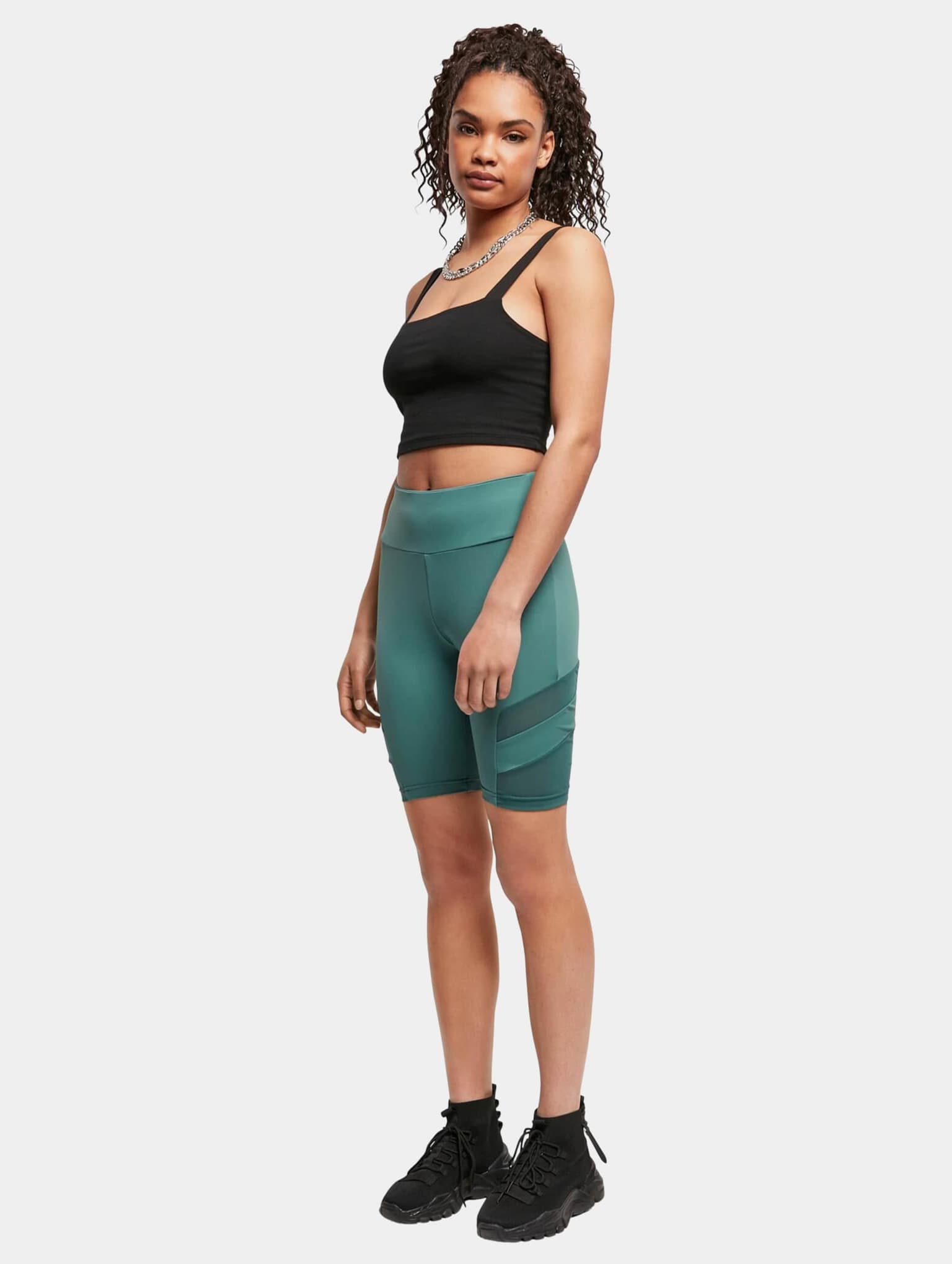 Urban Classics Ladies High Waist Tech Mesh Cycle Short – Bild 4