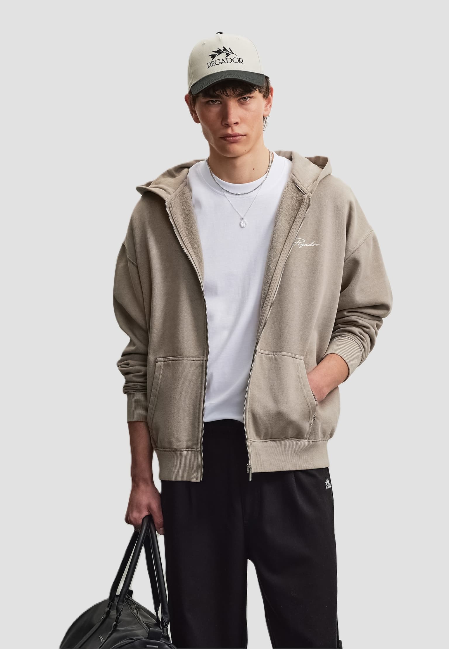 PEGADOR Pike Oversized Sweat Jacket – Bild 2