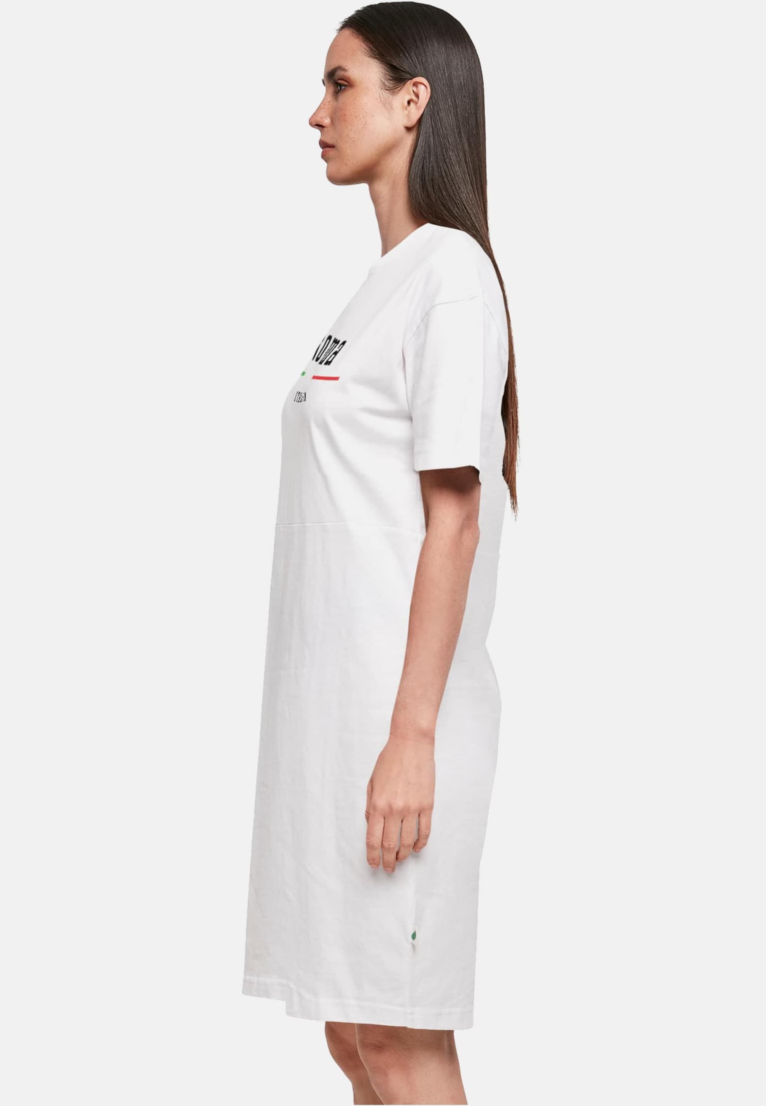Merchcode Ladies Roma Essentials Oversized Slit Tee Dress – Bild 3