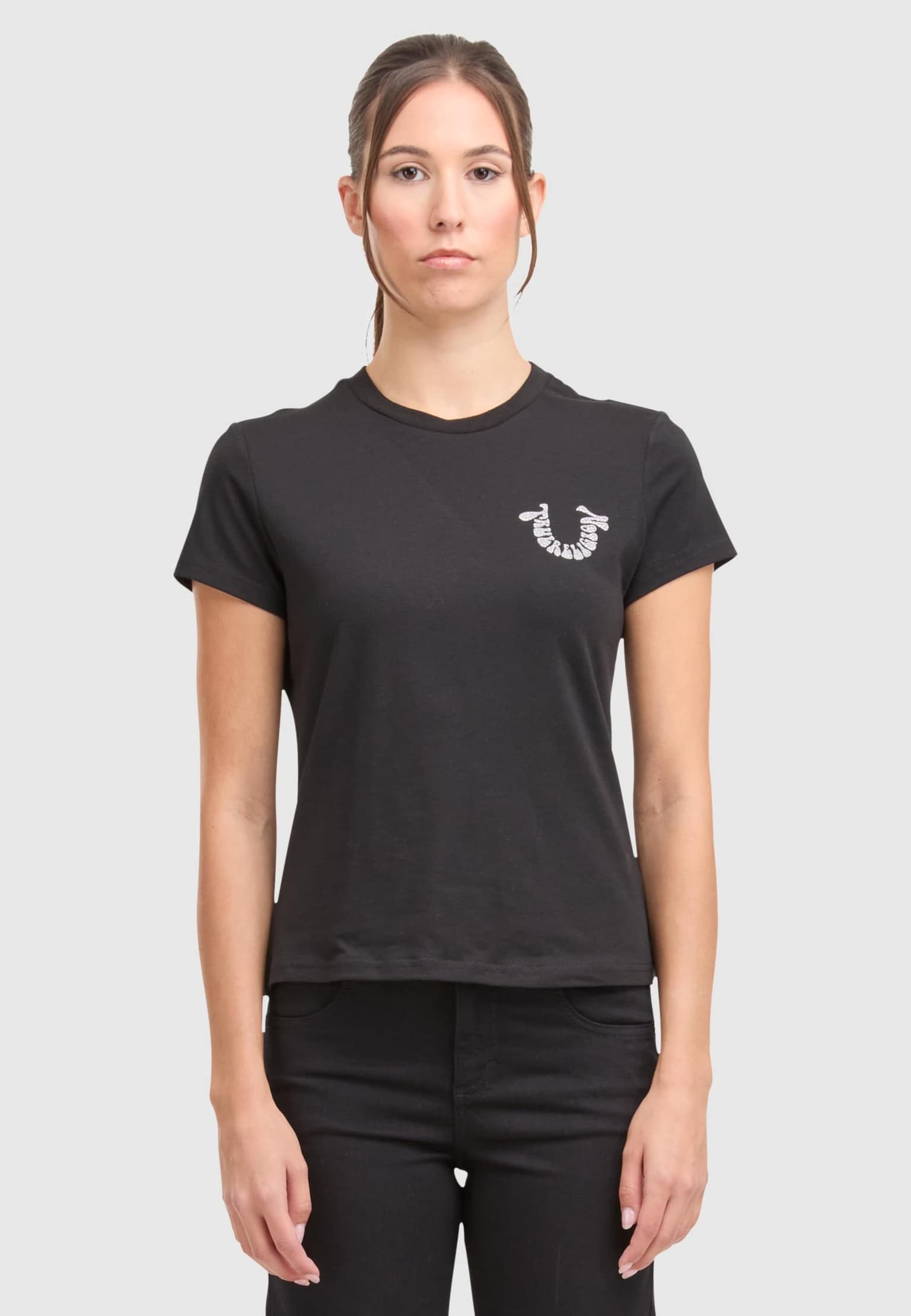 True Religion CRYSTAL HS CREW TEE – Bild 3