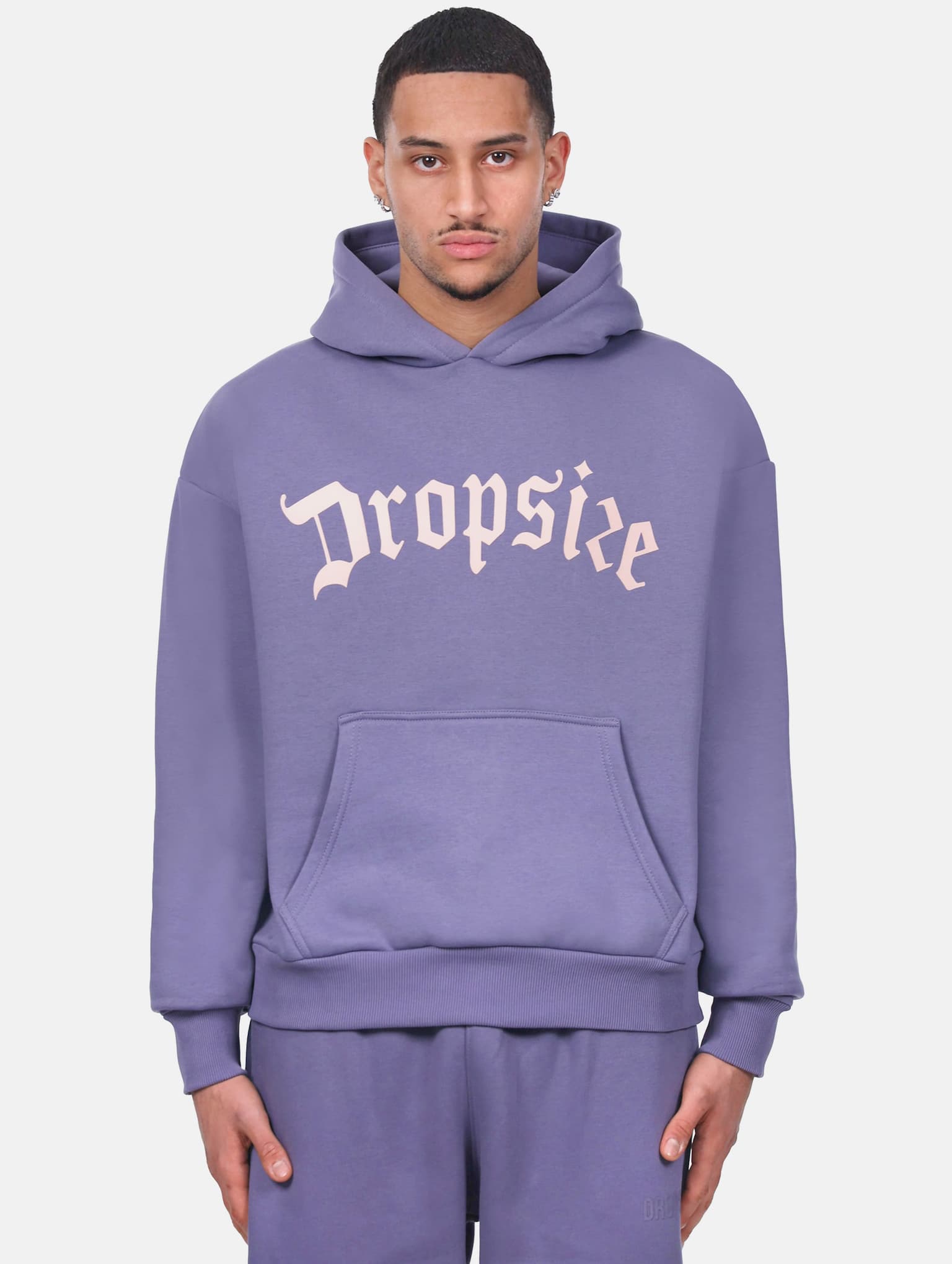 Dropsize Heavy Logo Design Hoodie