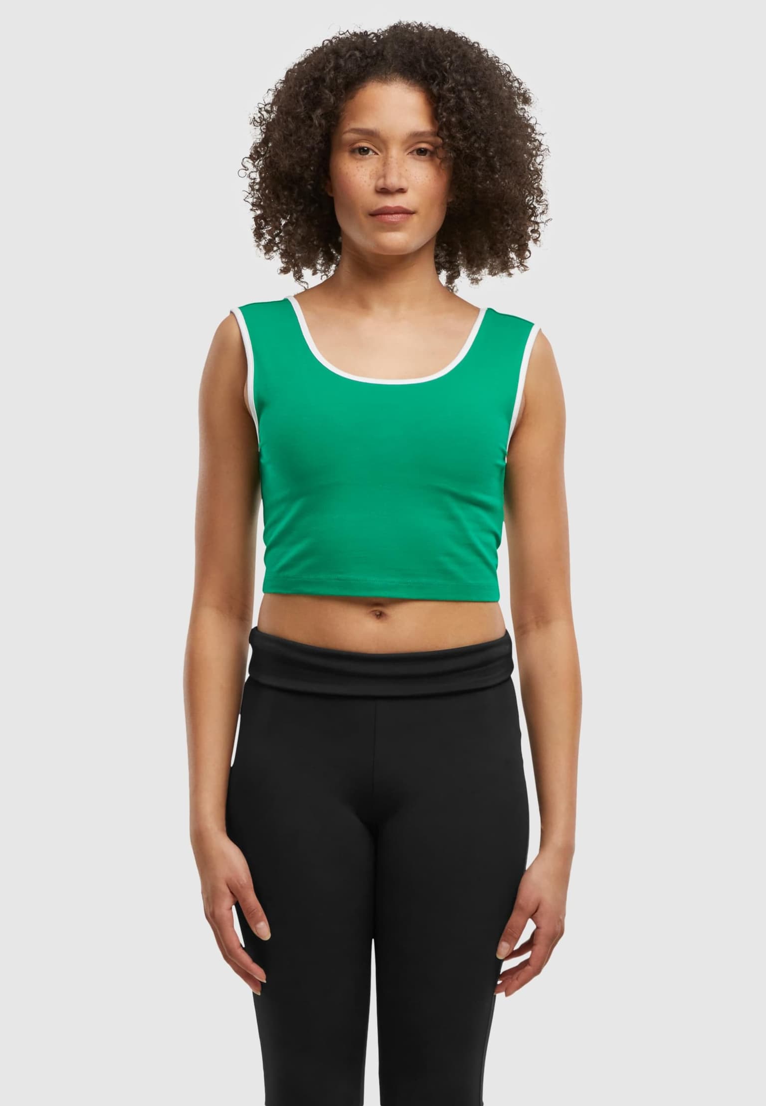 Urban Classics Ladies Contrast Cropped Top – Bild 4