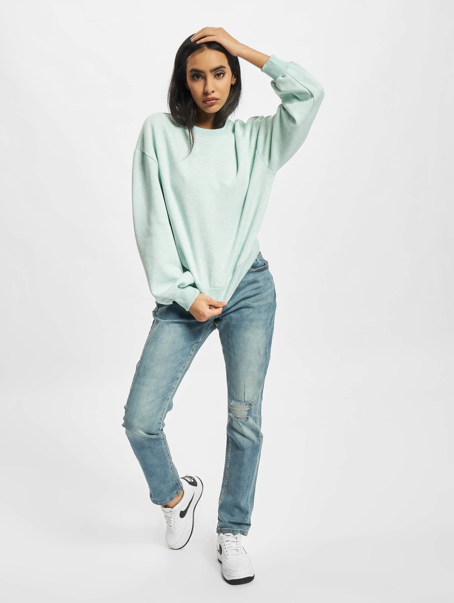 Urban Classics Ladies Oversized Color Melange Crewneck – Bild 4
