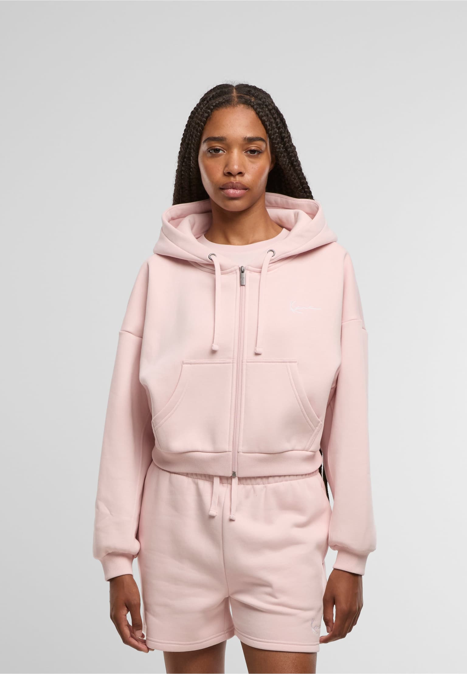 Karl Kani Small Signature Essential Crop Zip Hoodie