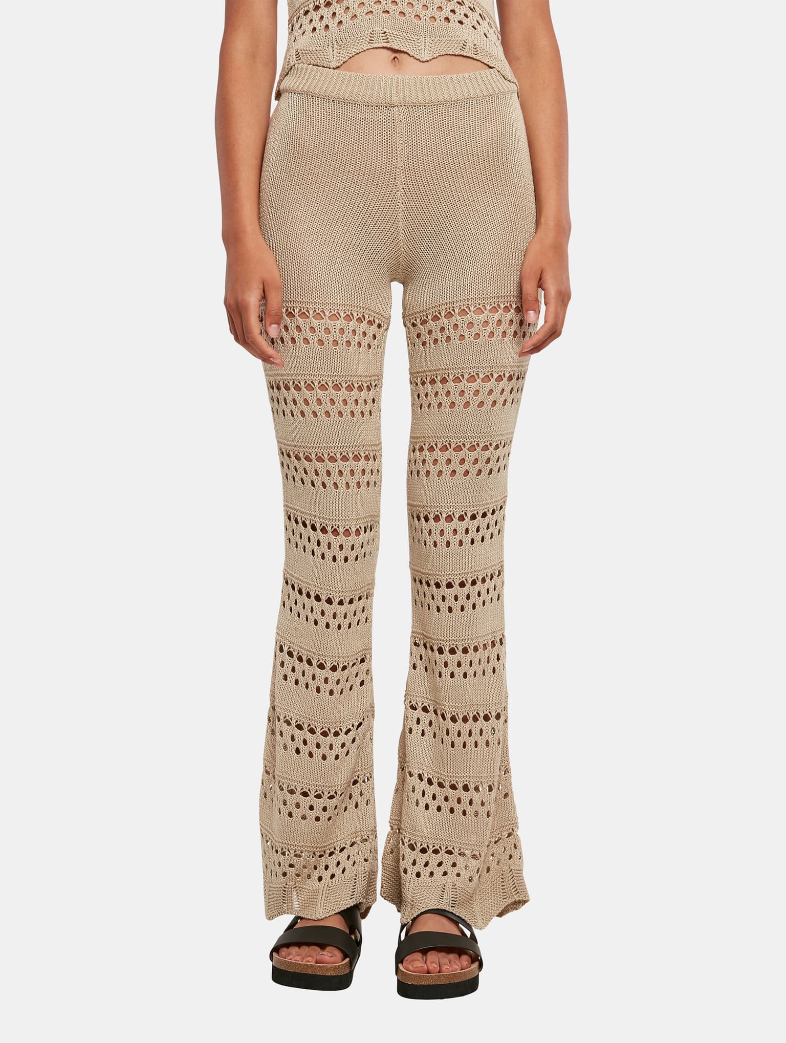 Urban Classics Ladies Flared Crochet Knit Leggings – Bild 3