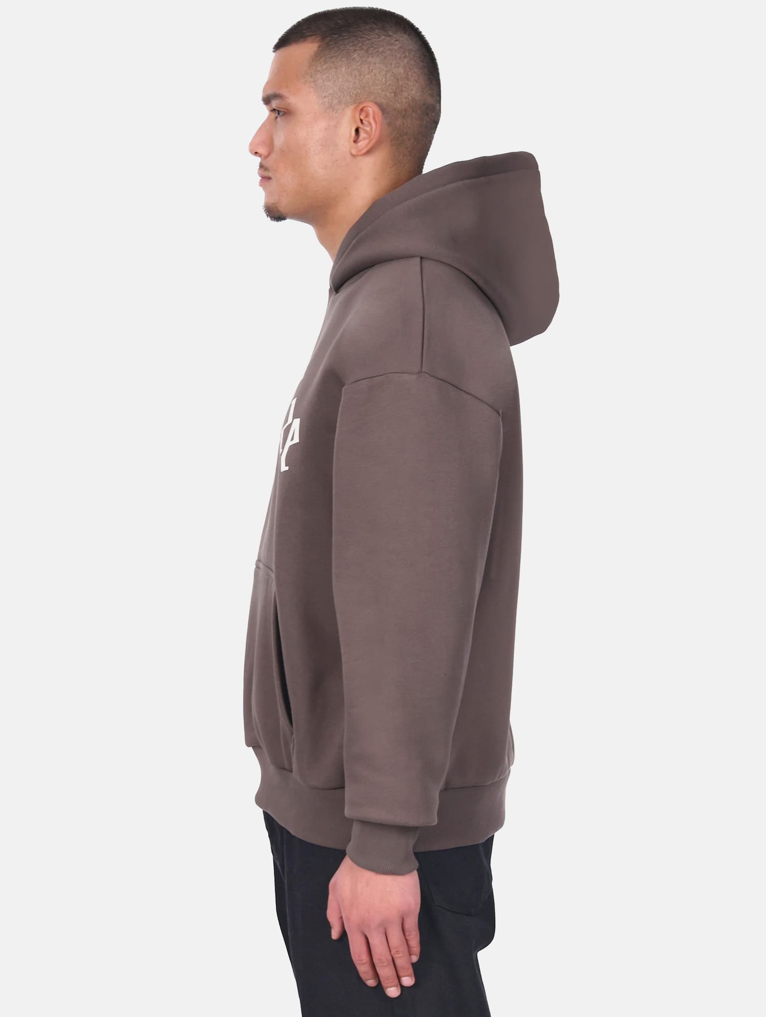 Dropsize Heavy Logo Design Hoodie – Bild 3