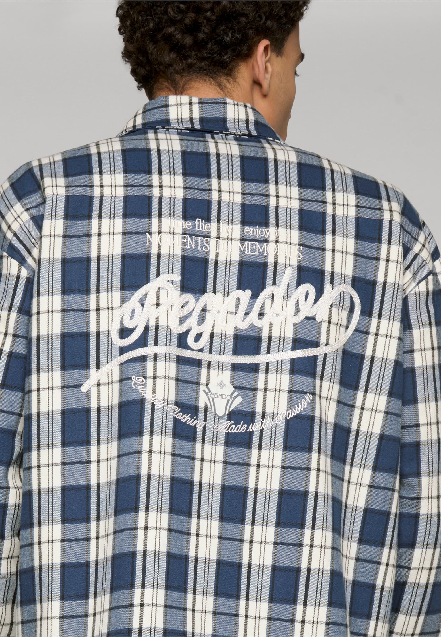 PEGADOR Soglio Oversized Flannel Shirt – Bild 4