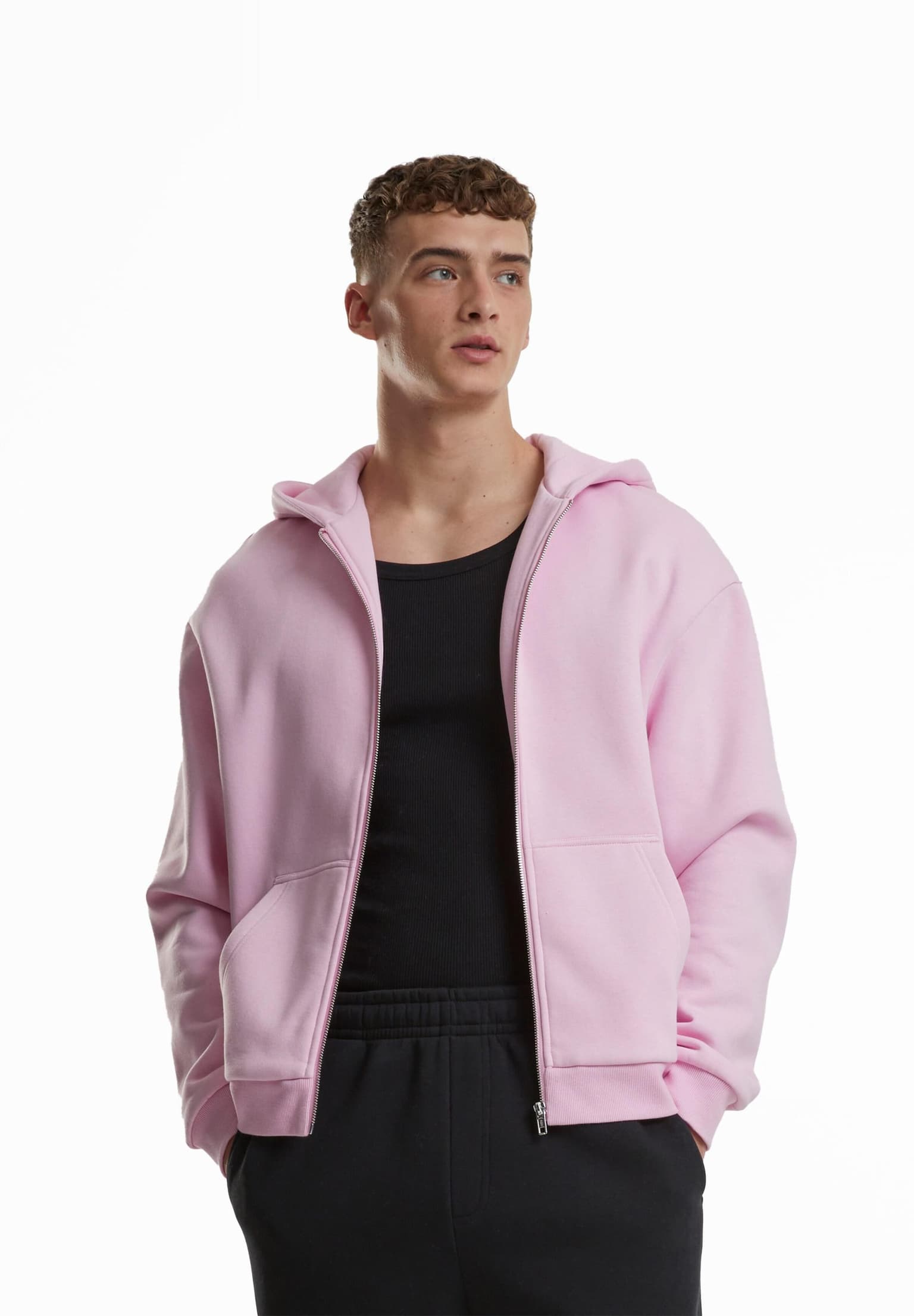 Urban Classics Fluffy Zip Hoody – Bild 2