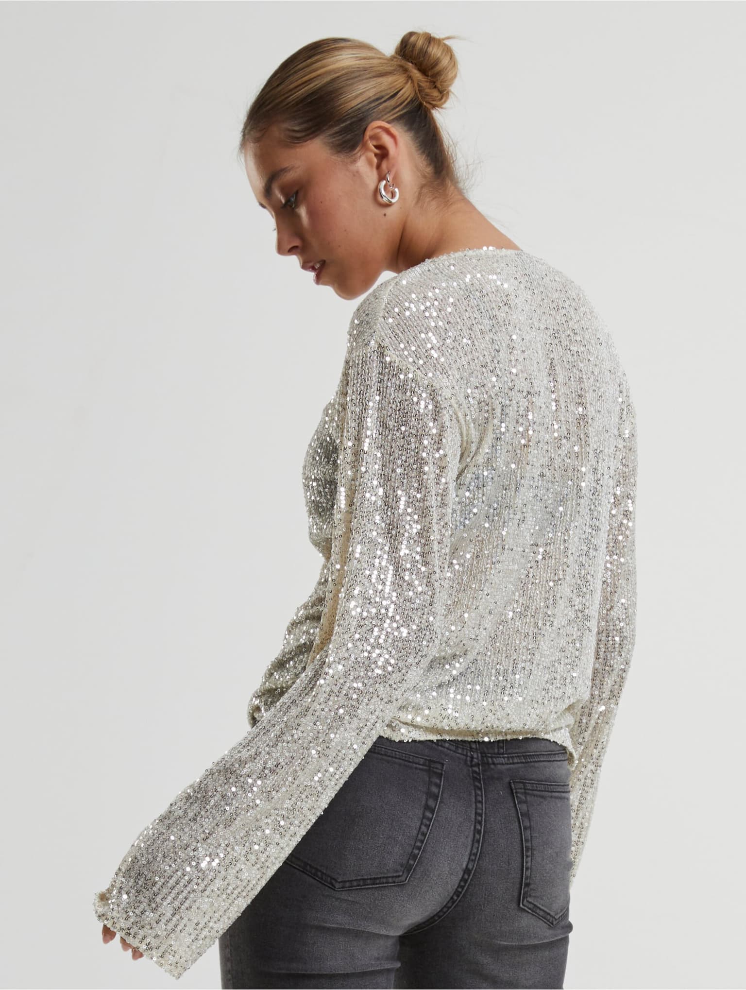 Urban Classics Ladies Sequins Longsleeve – Bild 2