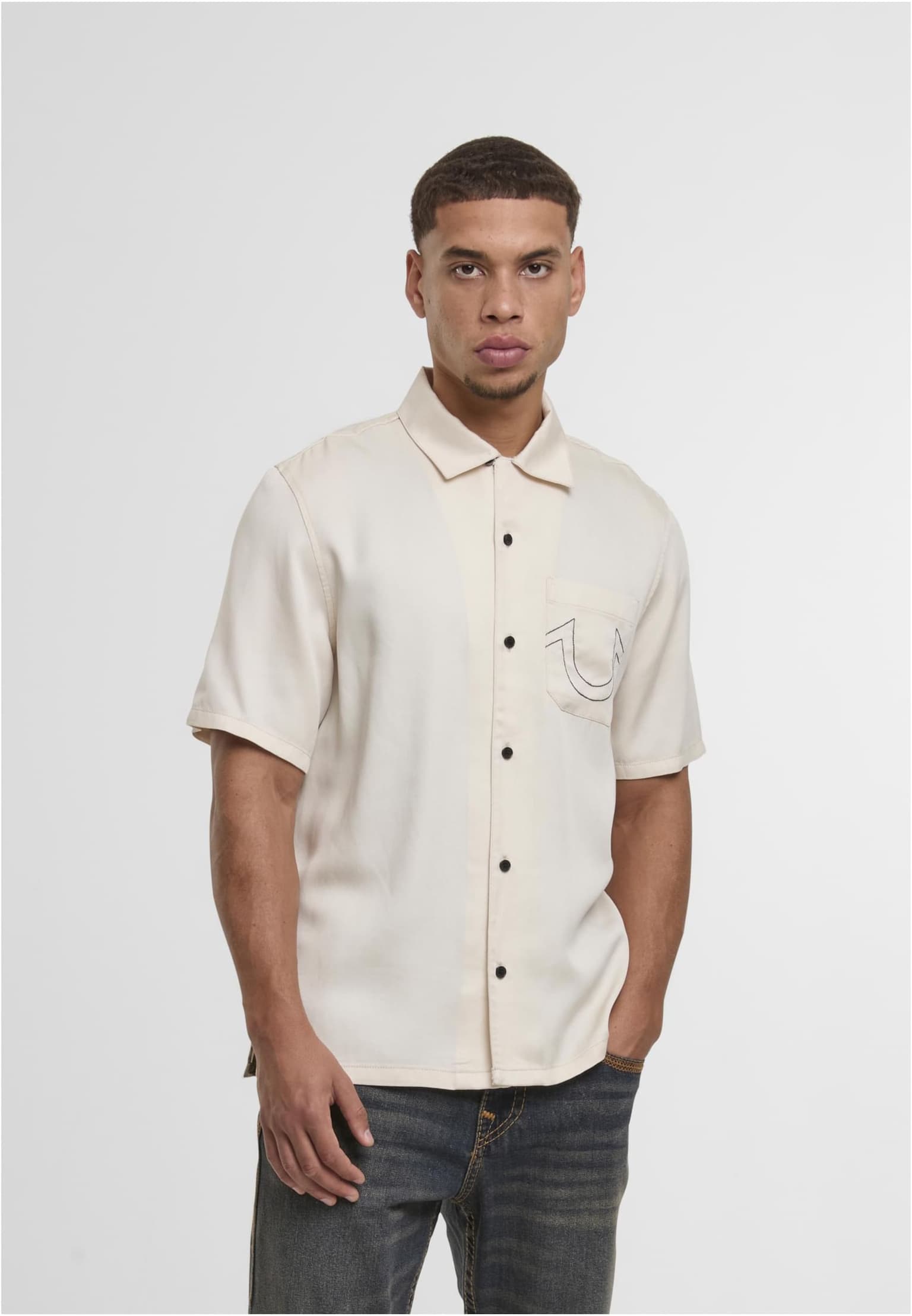 True Religion GRAPHIC SS CAMP SHIRT