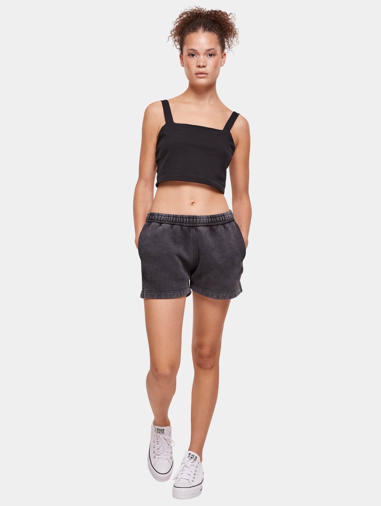 Urban Classics Ladies Stone Washed Short – Bild 3