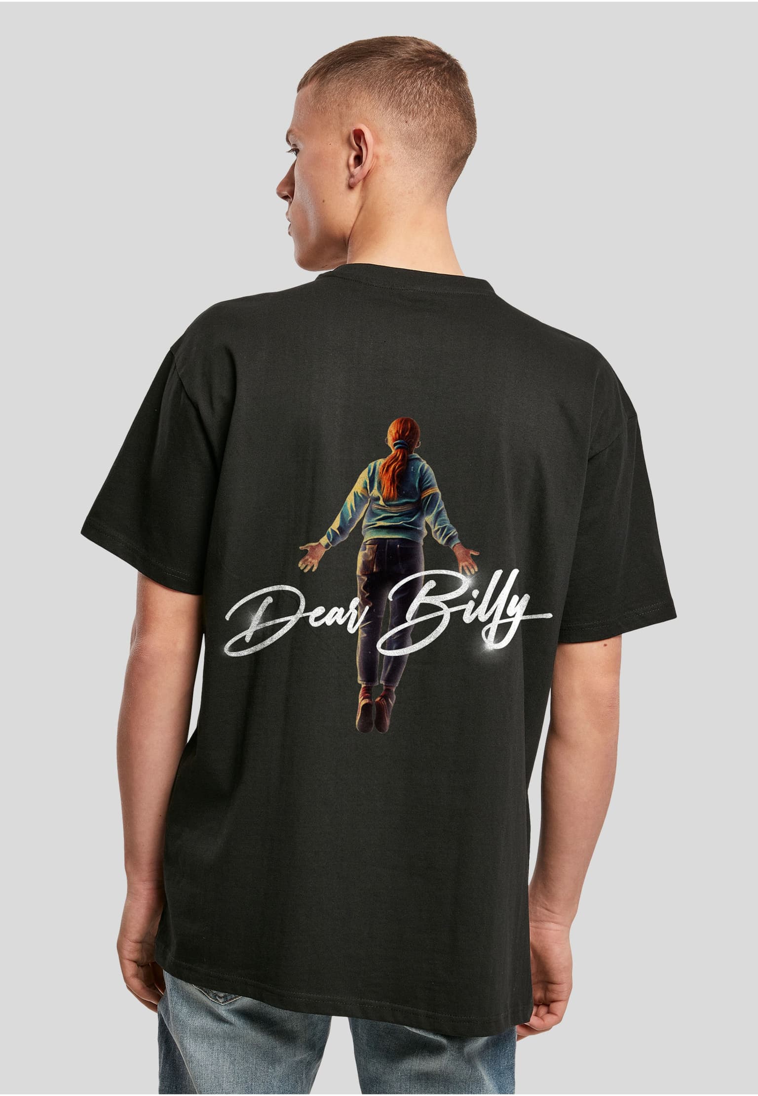 Merchcode Stranger Things Dear Billy Heavy Oversize Tee – Bild 2