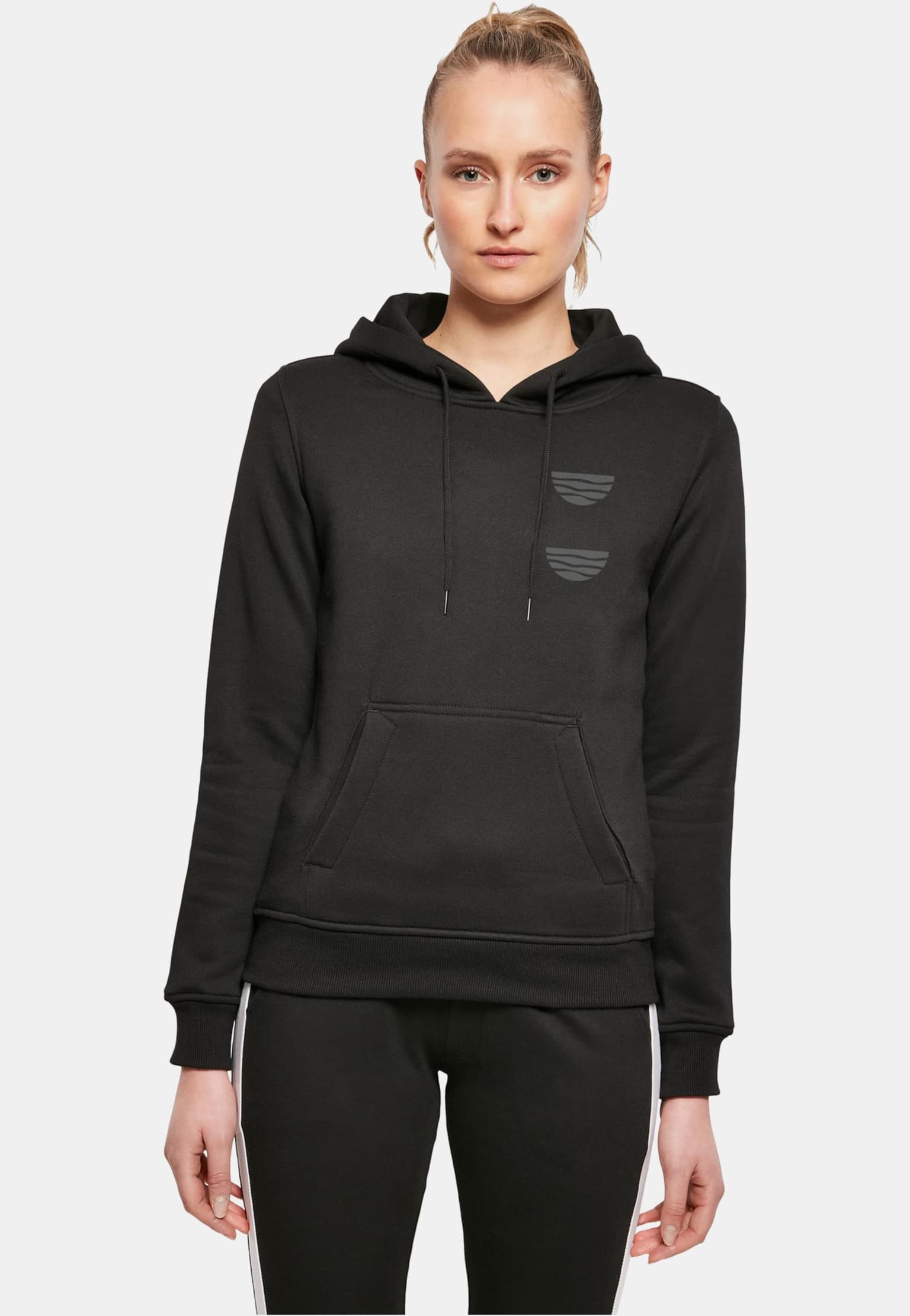 Merchcode Ladies Abstract Waves Hoody