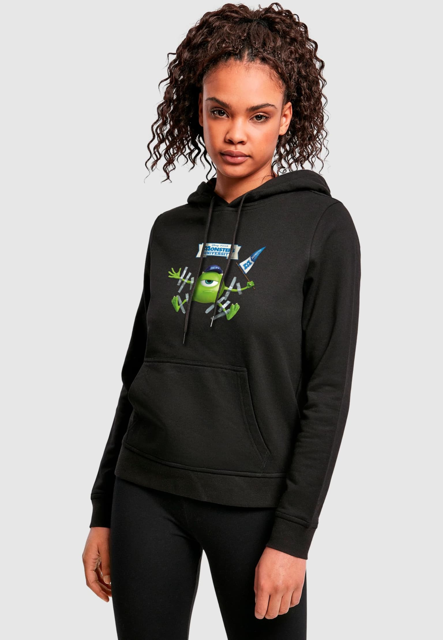 Absolute Cult Ladies Monster University - Taped Mike Basic Hoody
