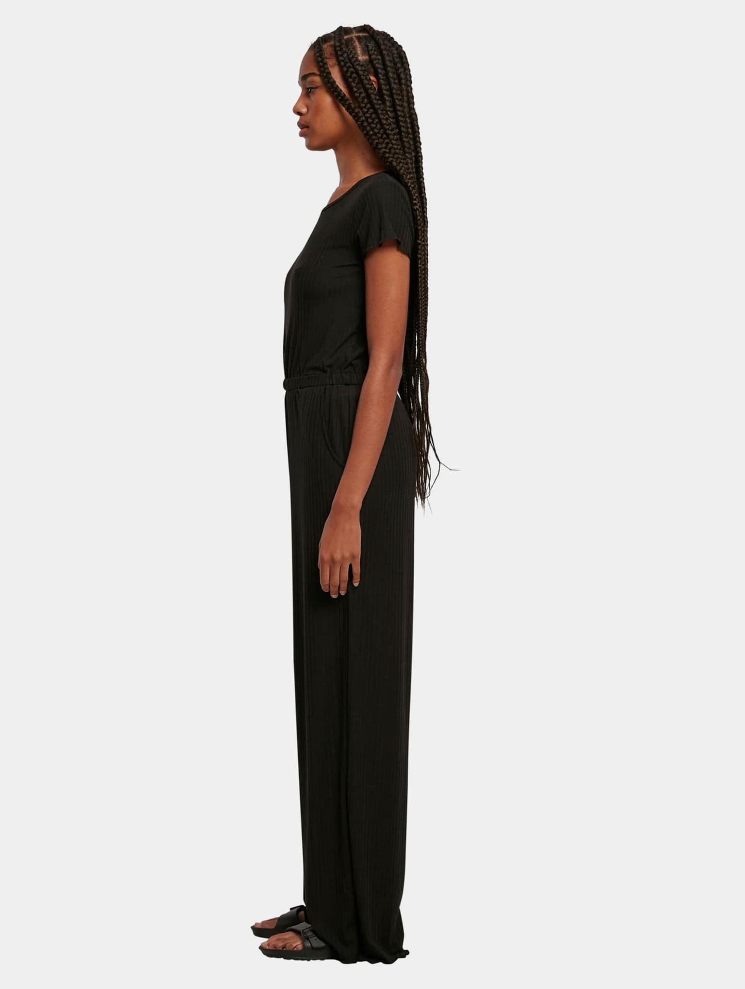 Urban Classics Ladies Rib Wid Leg Jumpsuit – Bild 3