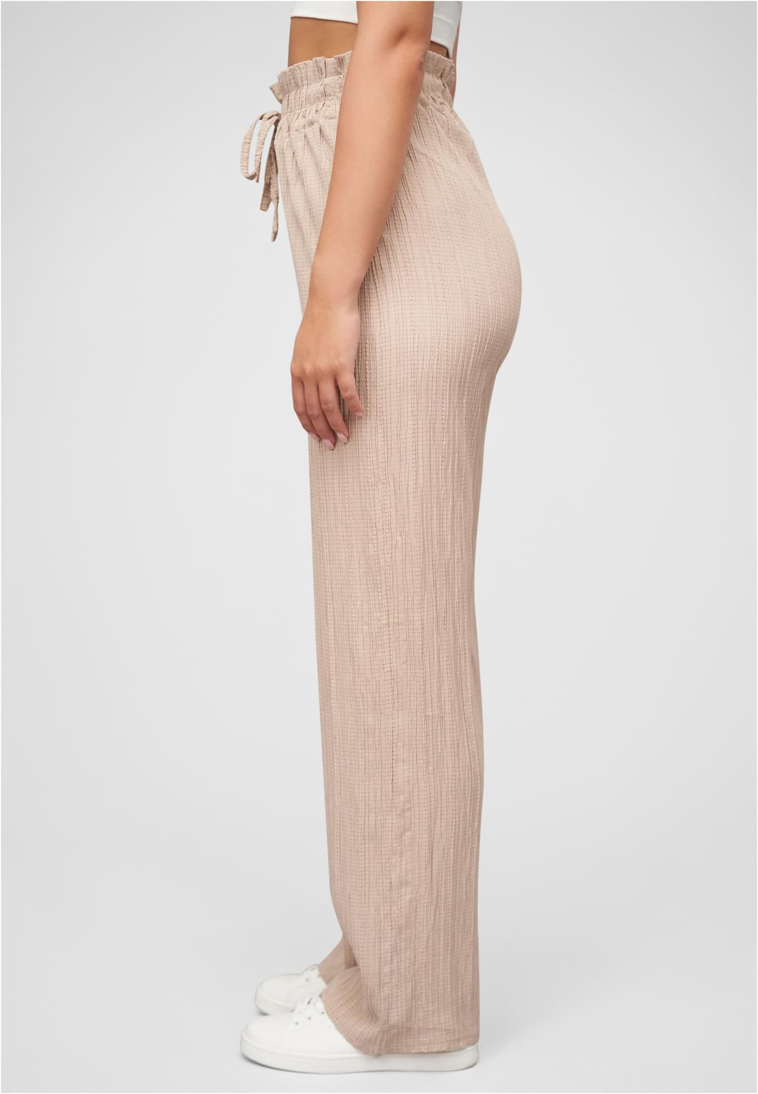 Cloud5ive Sommer Hose mit weitem Beinschnitt und Strukturstoff – Bild 3