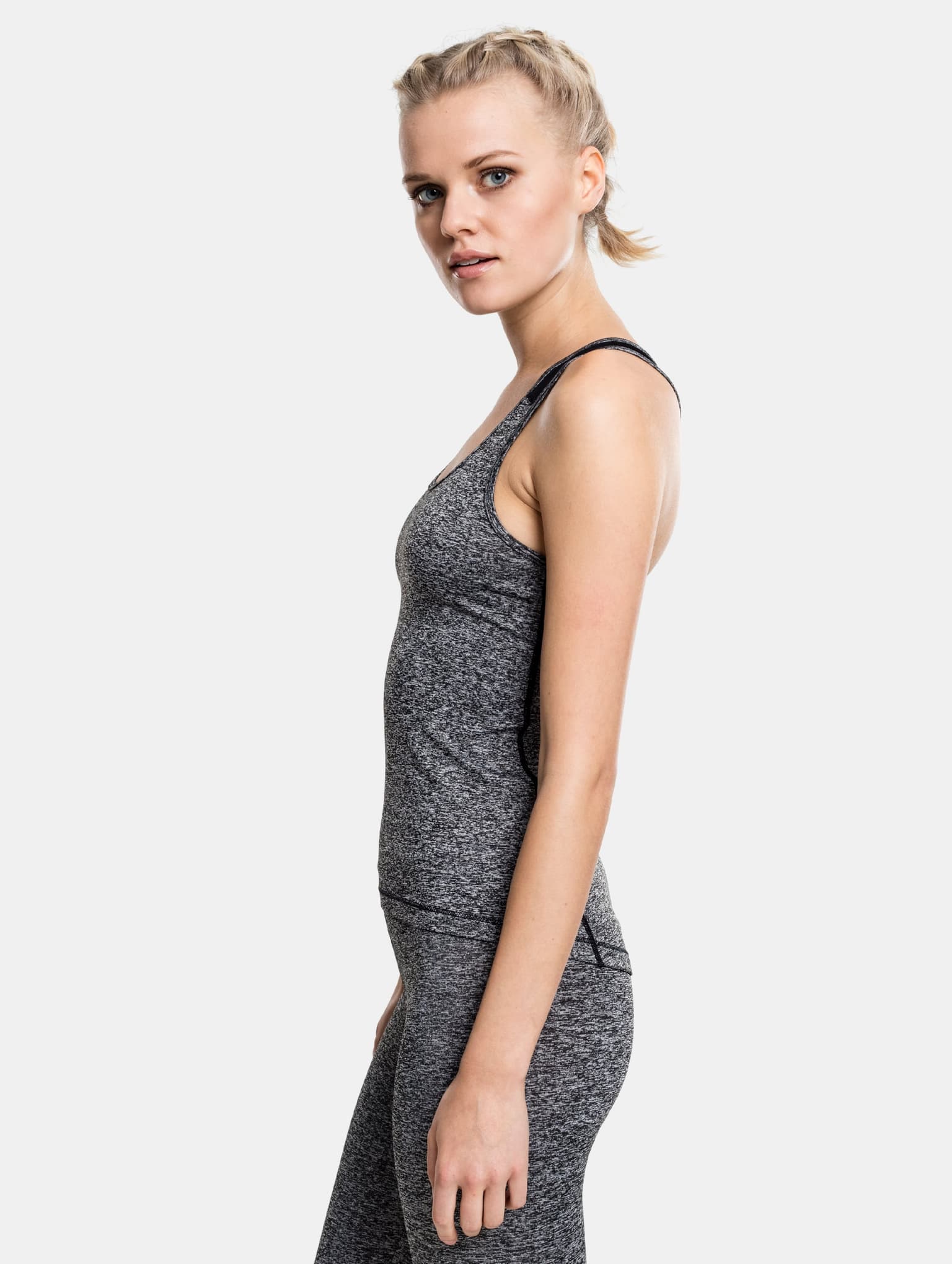 Urban Classics Ladies Active Melange Trainings Top – Bild 2