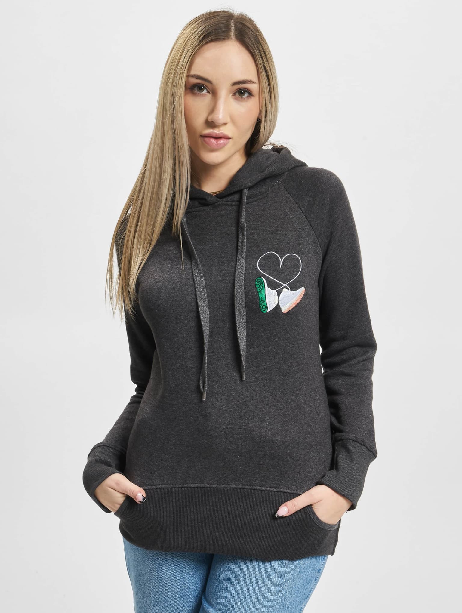 Mister Tee Damen Ladies Kicks Love EMB Hoody – Bild 3